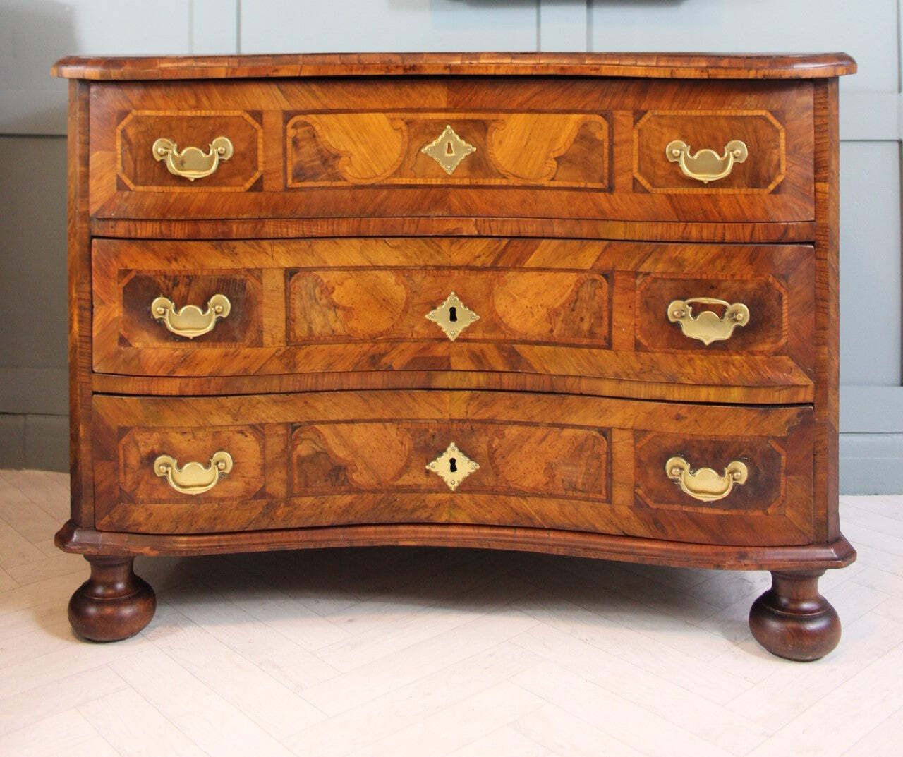 18th Century Baroque Walnut Chest Of Drawers photo Furniture