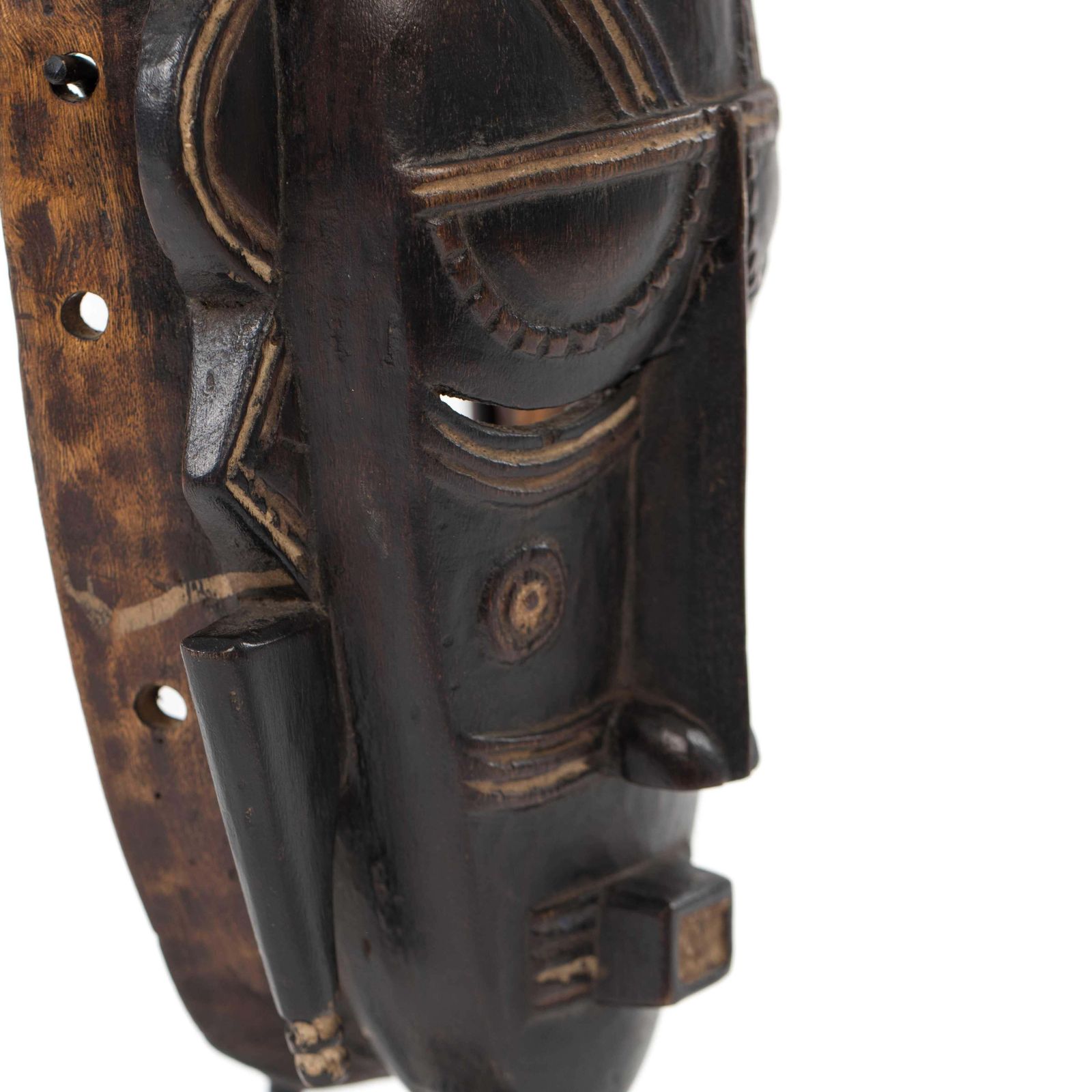 photo buy Africain Wooden Ligbi Mask Protruding Plate On The Head, Ivory Coast 1980s