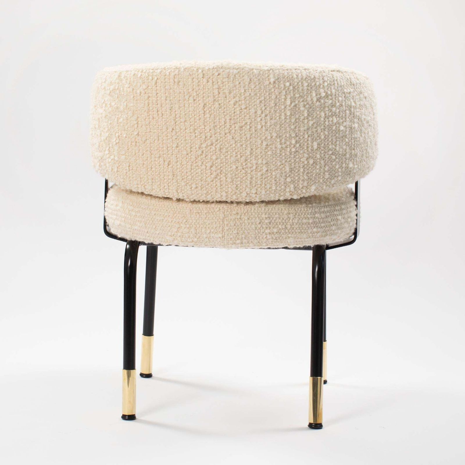 photo furniture Pair Of Extravagant Formanova Armchairs Covered With Bouclé Fabric Italy 1970s