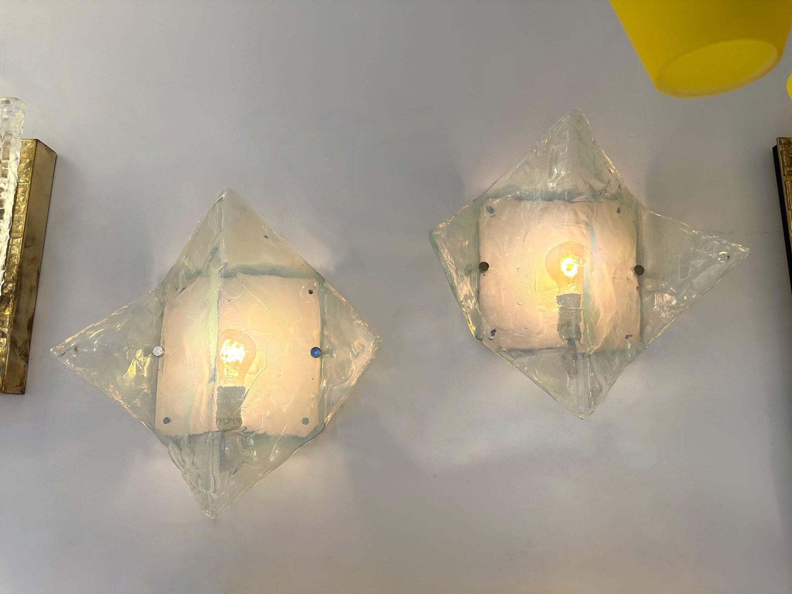 Pair Of Sconces Lp253 Murano Glass By Carlo Nason For Mazzega, Italy, 1970s photo for sale