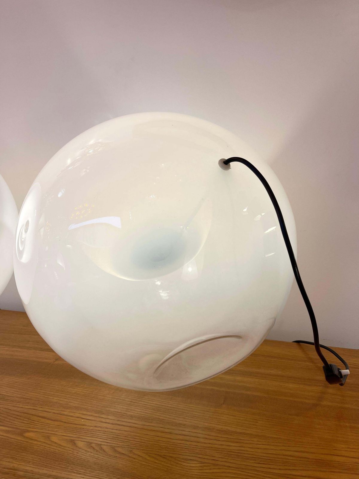 photo furniture Space Age Pair Of Vacuna Murano Glass Lamps By Artemide, Italy, 1968