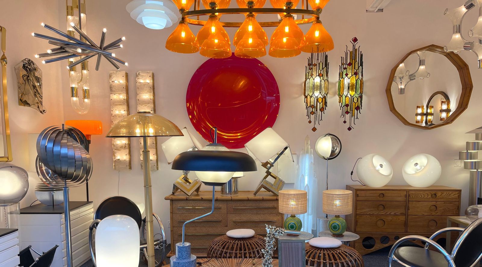 5996.0 Space Age Pair Of Vacuna Murano Glass Lamps By Artemide, Italy, 1968 photo