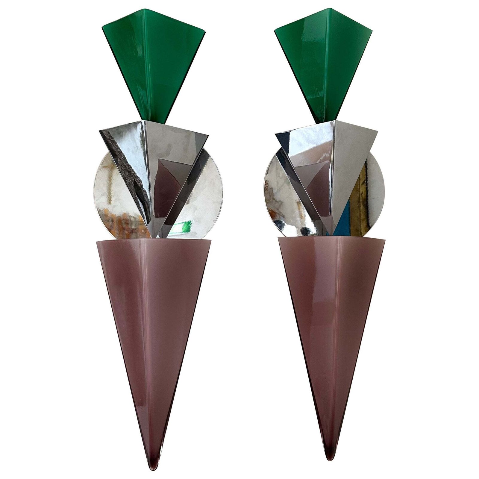 Pair Of Wassily Sconces By Tihani And Mancini For Foscarini. Italy, 1980s