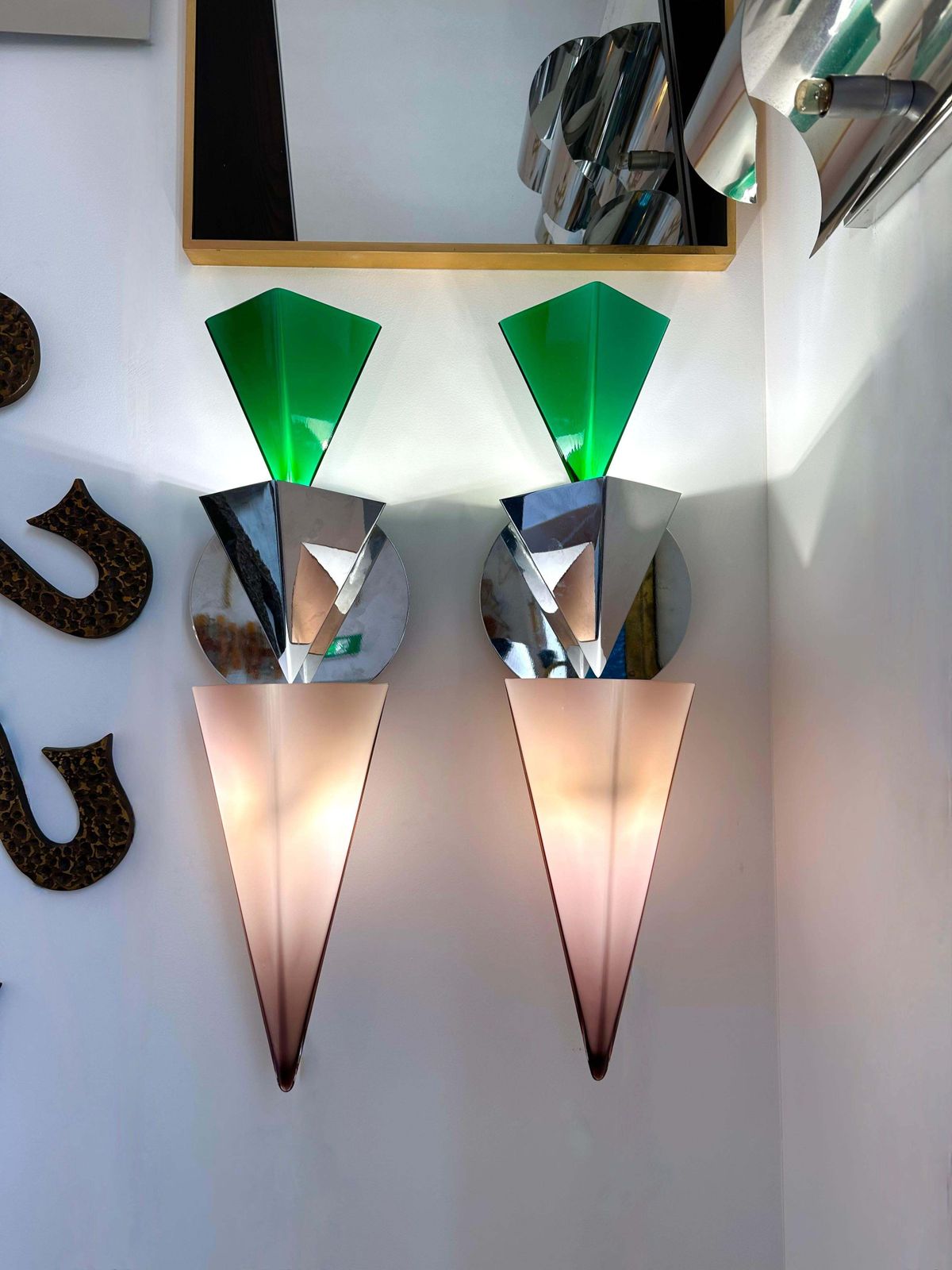 Pair Of Wassily Sconces By Tihani And Mancini For Foscarini. Italy, 1980s photo 5568.0
