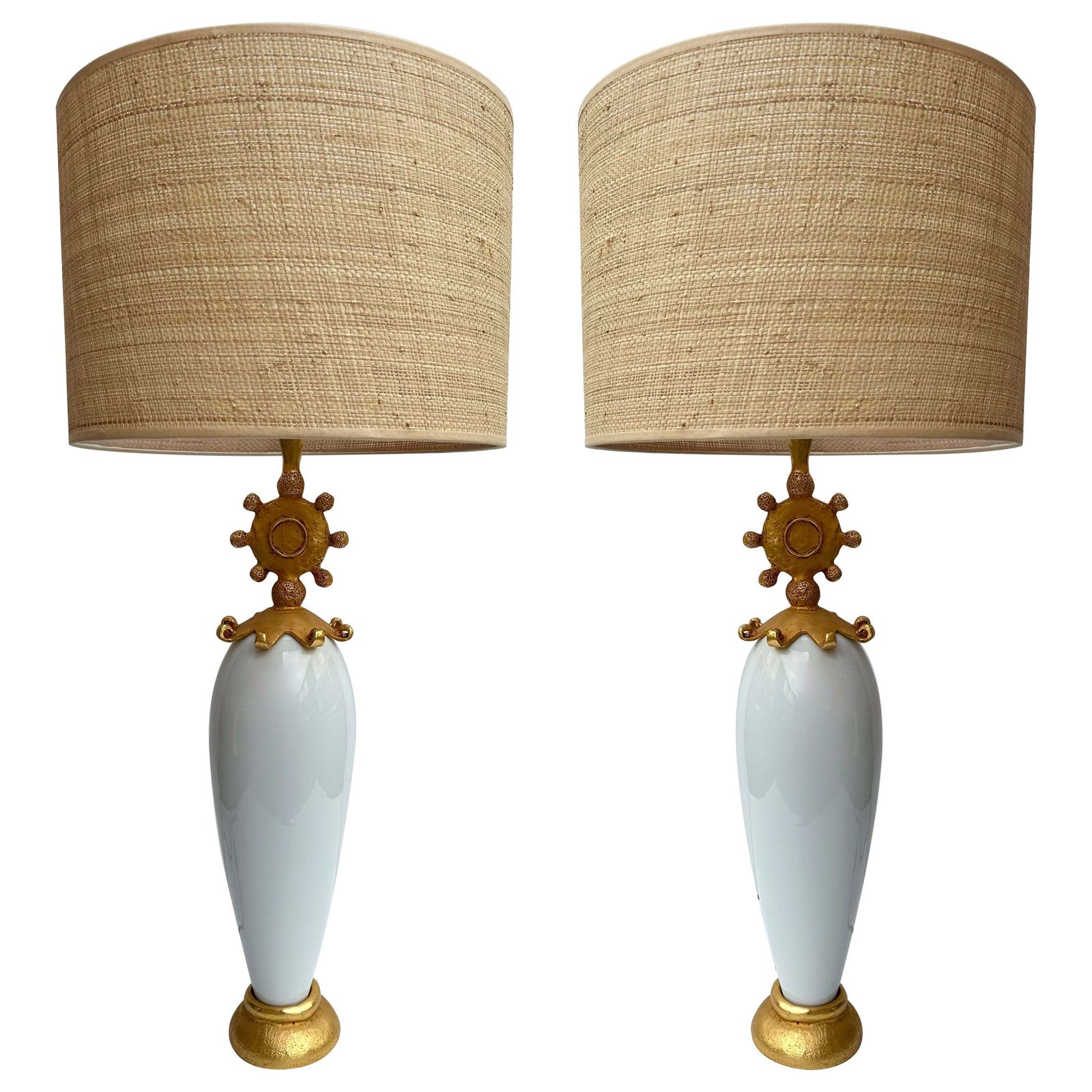 Pair Of Lamps Sun By Pierre Casenove For Fondica, France, 1990s