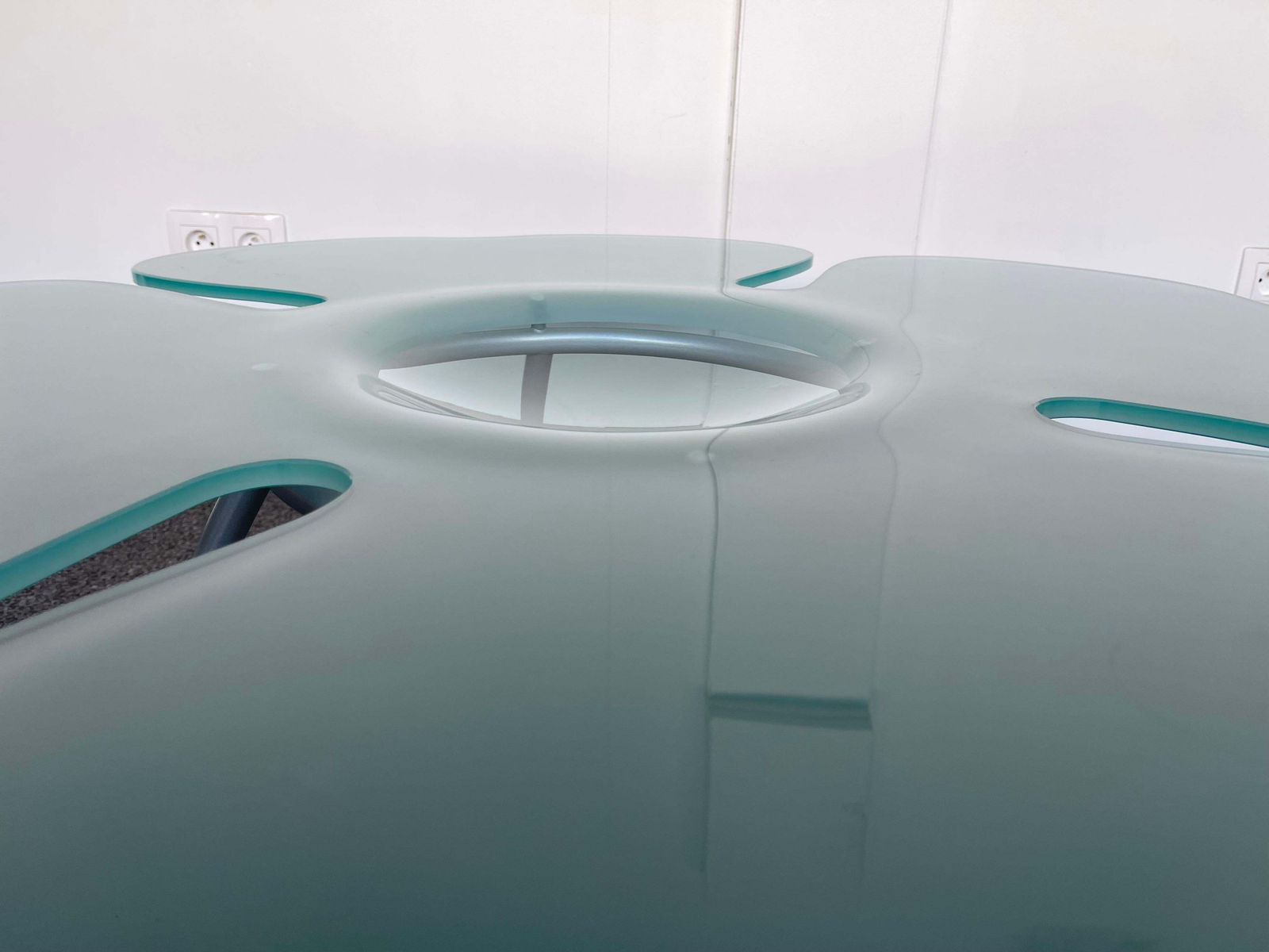 Flower Glass Coffee Table By Glas Italia, Italy, 1990s photo Furniture