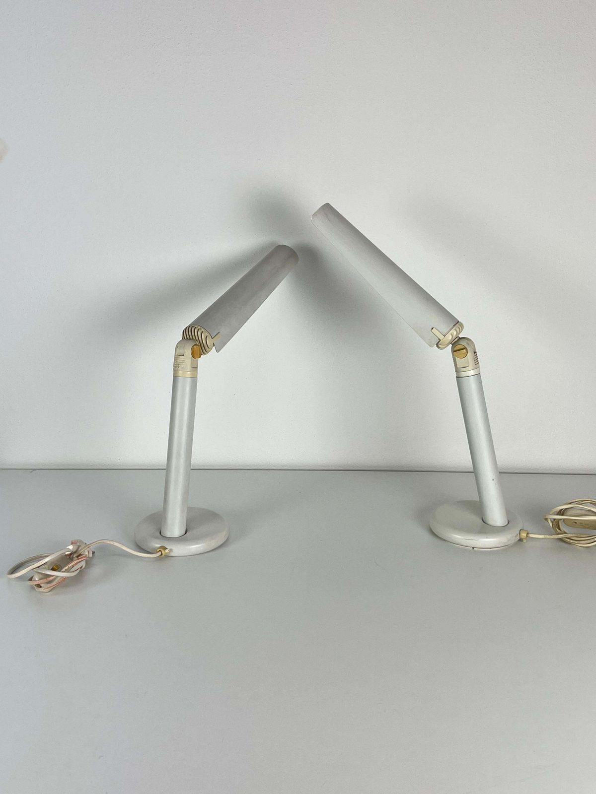 Set Of 2 Adjustable Bedside Lamps, Made In Italy, 1970s photo for sale