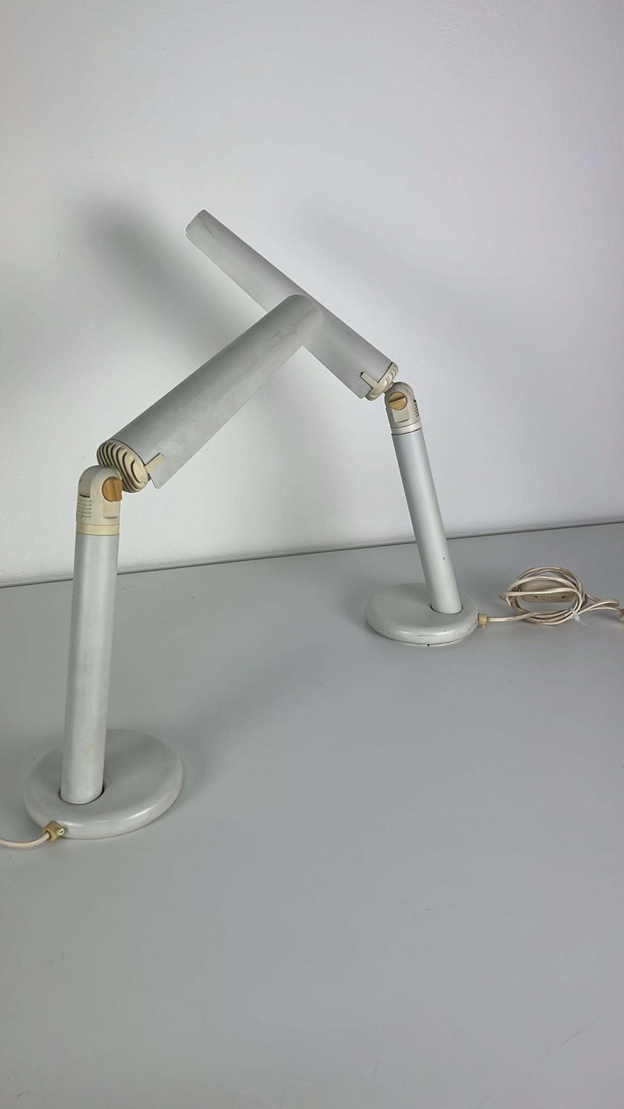 Set Of 2 Adjustable Bedside Lamps, Made In Italy, 1970s photo vinterior