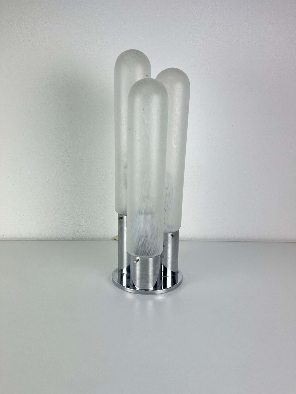 photo furniture 3 Light Murano Glass Table Lamp By Carlo Nason For Mazzega, 1970s