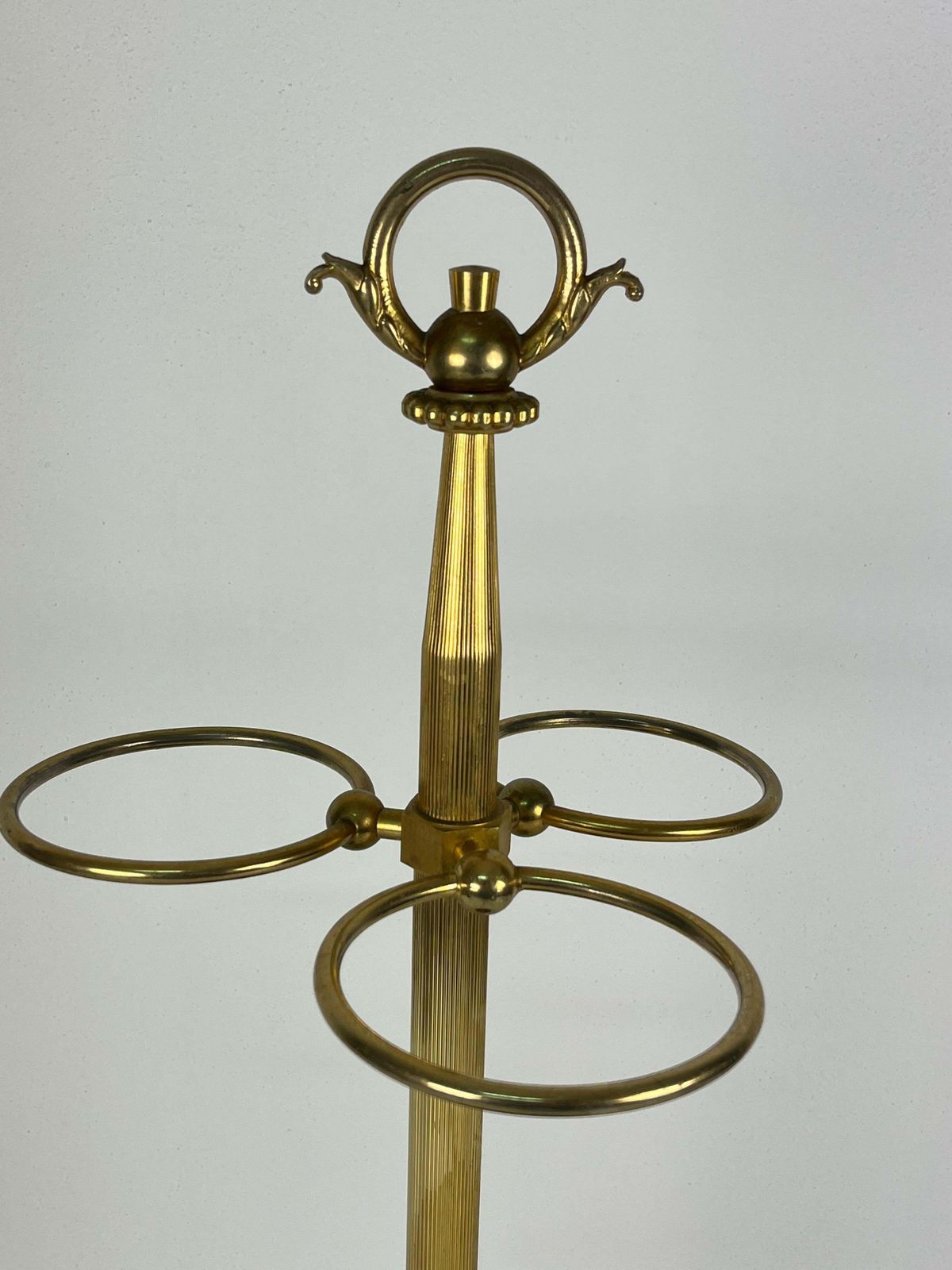 Mid Century Brass Umbrella Stand, Made In Italy 1950s photo 754.0