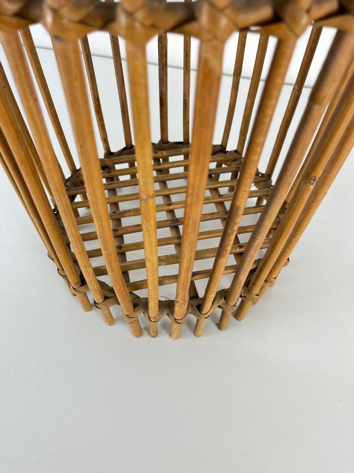Mid Century Bamboo Umbrella Stand, Made In Italy, 1960s photo buy