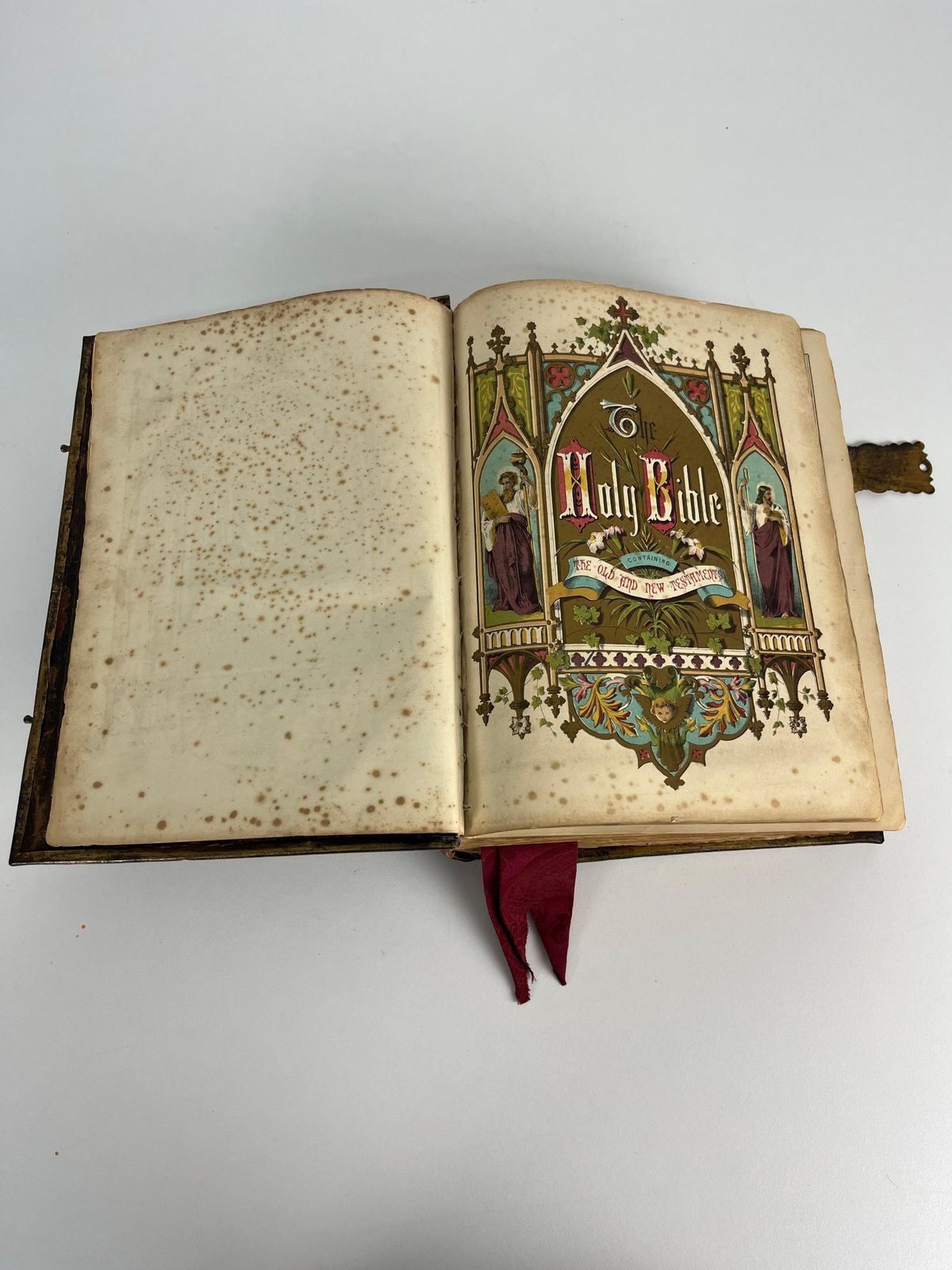 "The Holy Bible" By Rev. John Brown, 1870s photo 848.0