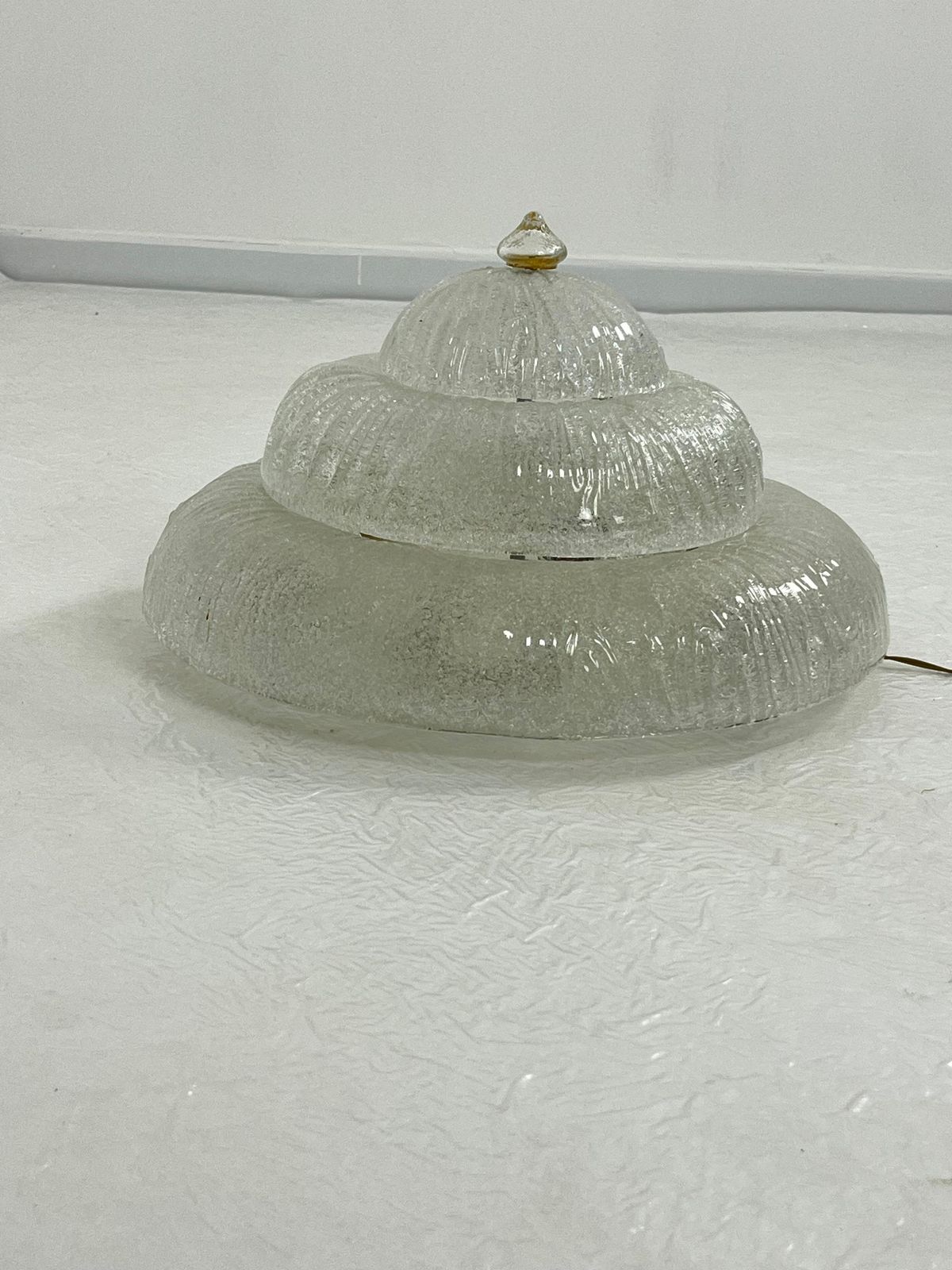 Venetian Ceiling Lamp Mid Century Murano Glass, 8 Lights 1960s photo for sale