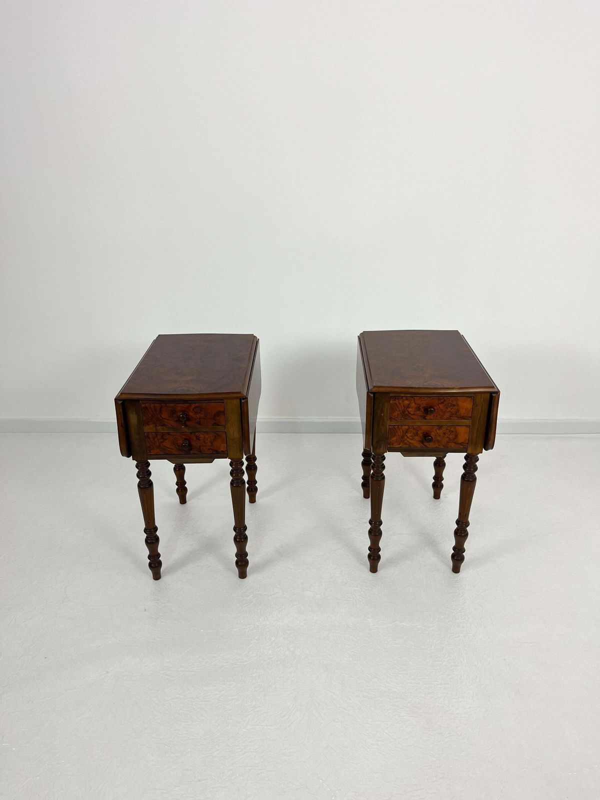 Set Of 2 Victorian Style Folding Night Stands, 1960s photo furniture