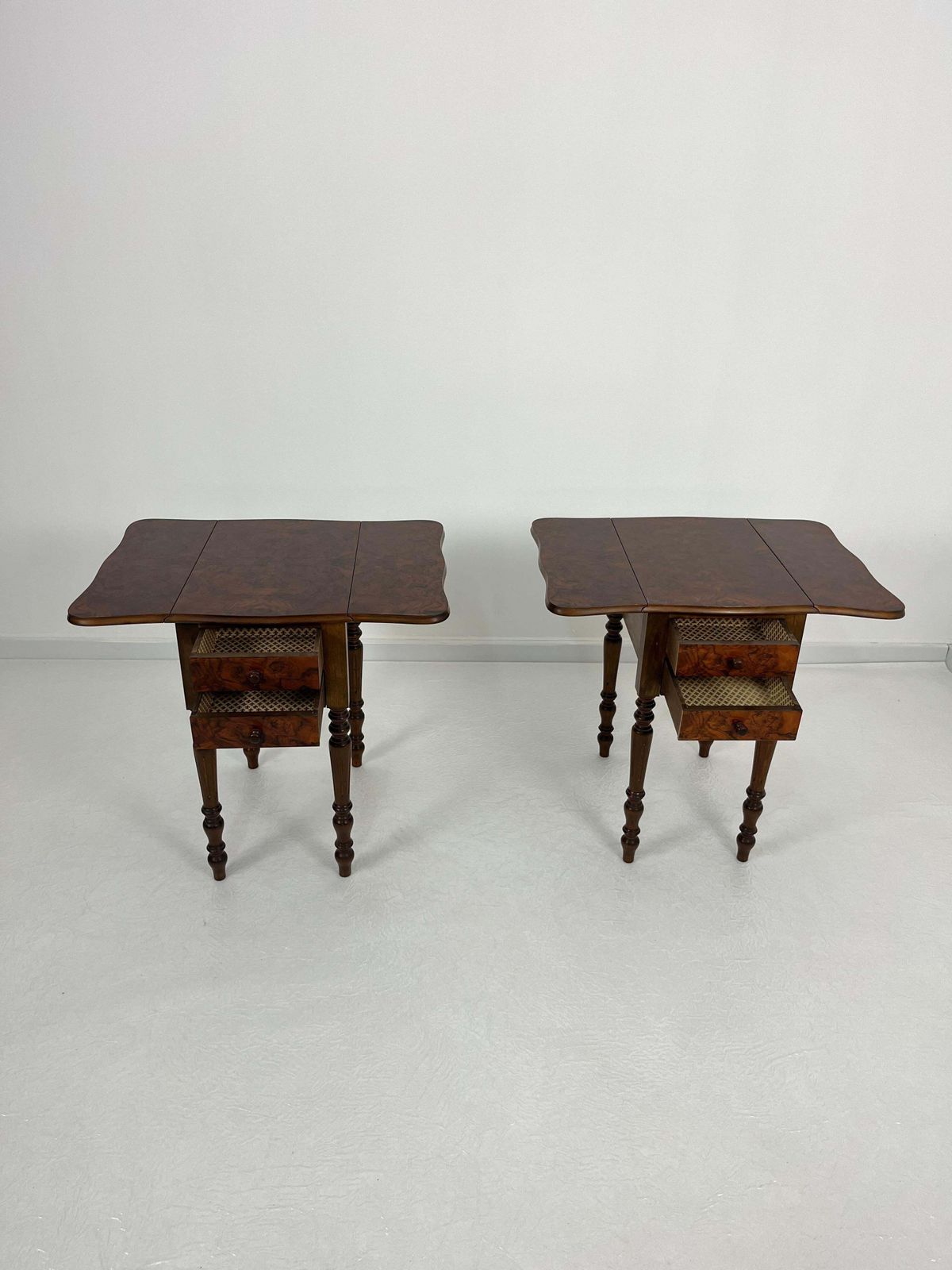 Set Of 2 Victorian Style Folding Night Stands, 1960s photo 1413.0