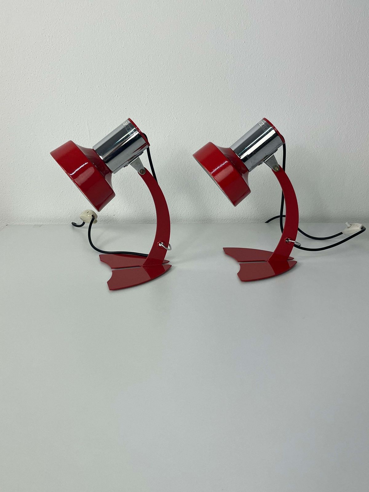 Set Of 2 Made In Italy Bedside Lamps Targetti Sankey, 1970s photo for sale