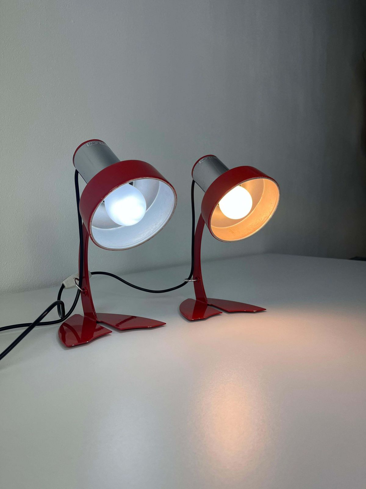 photo for sale Set Of 2 Made In Italy Bedside Lamps Targetti Sankey, 1970s