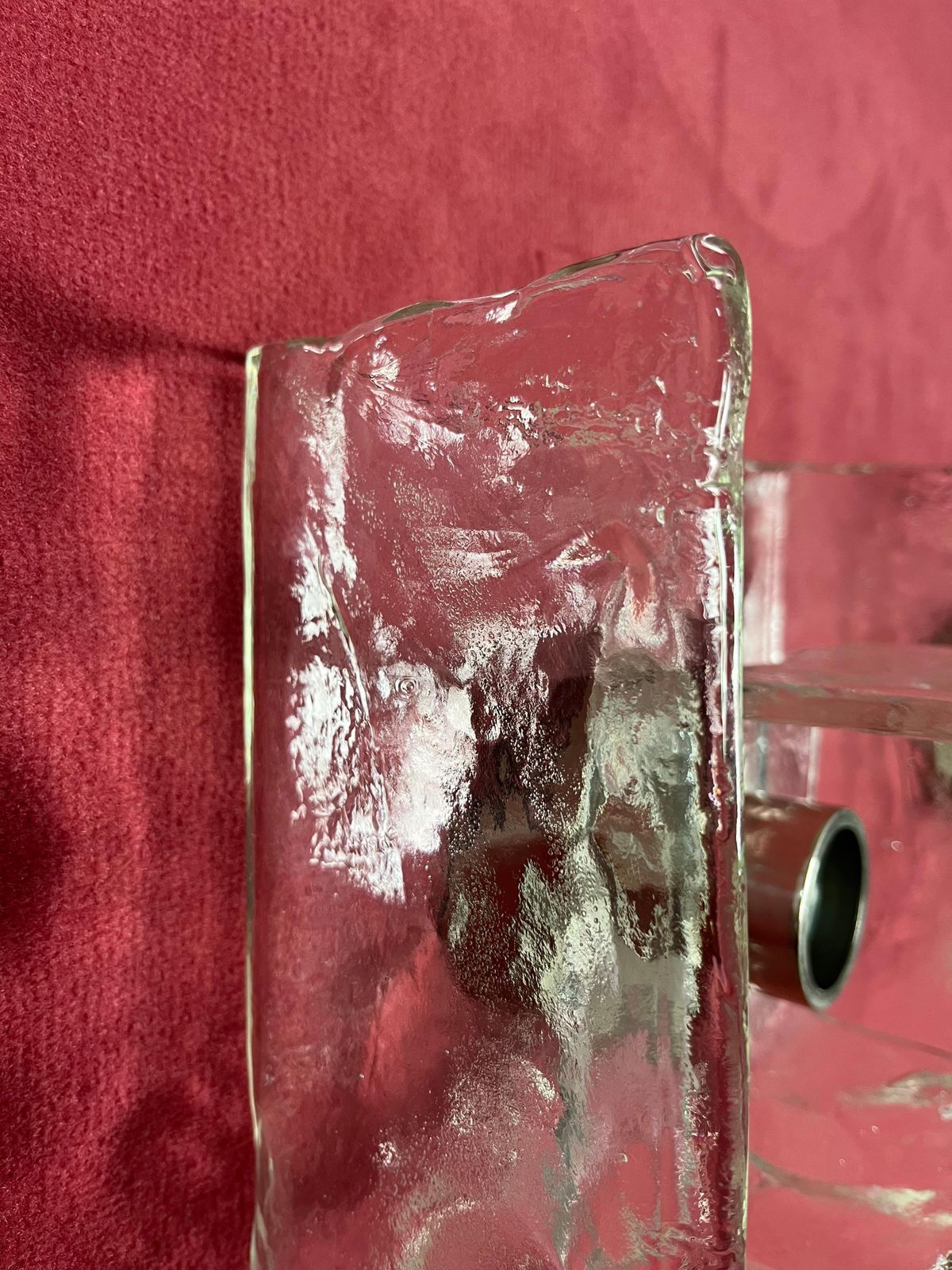 photo buy Set Of 2 Glass Wall Lamps By Carlo Nason For Kalmar, 1960s