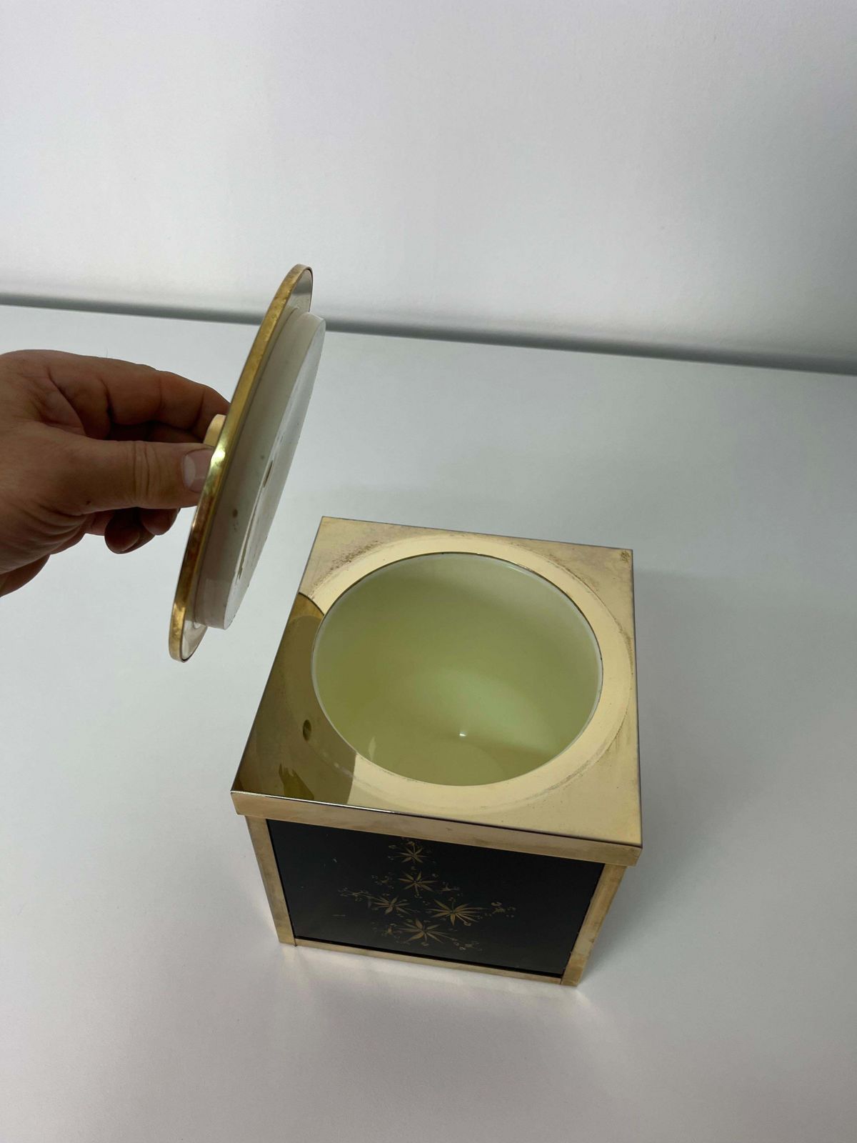 Mid Century Italian Paolo Traversi Brass Ice Bucket, 1960s photo vinterior