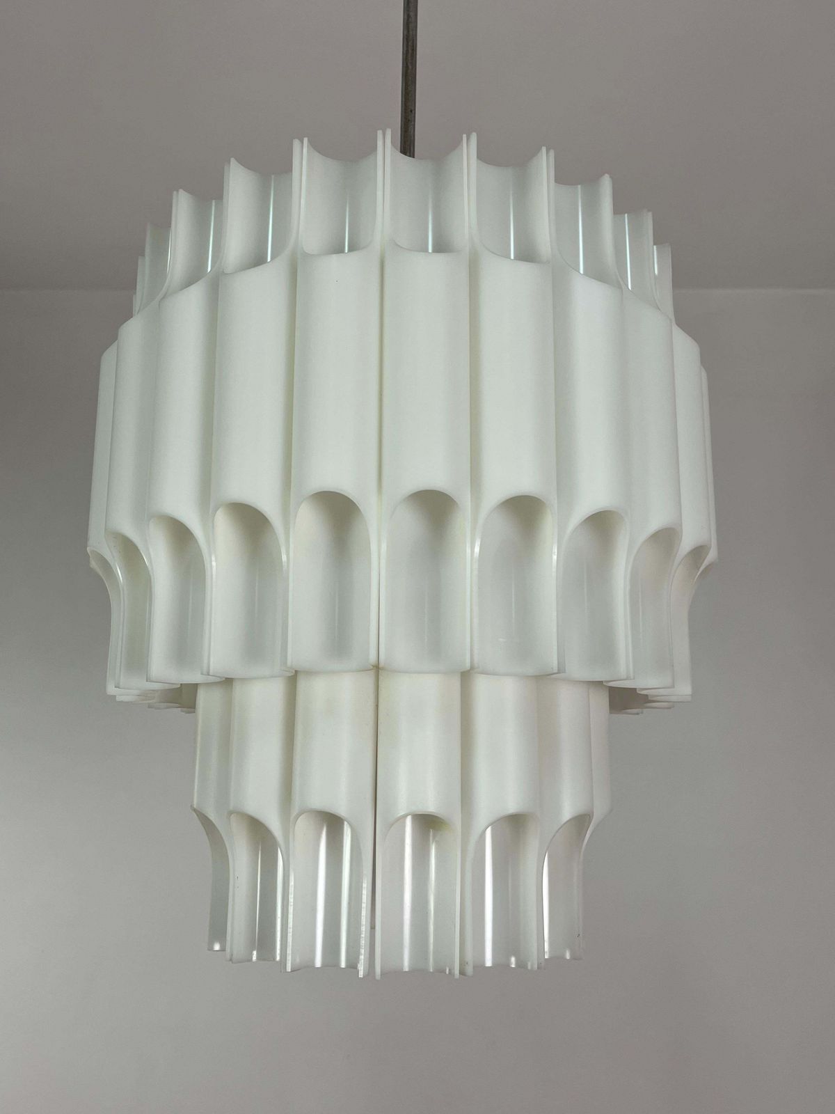 Wonderful "Teulada" Model Chandelier By Carlo Ponzio For Harvey Guzzini, 1972 photo for sale