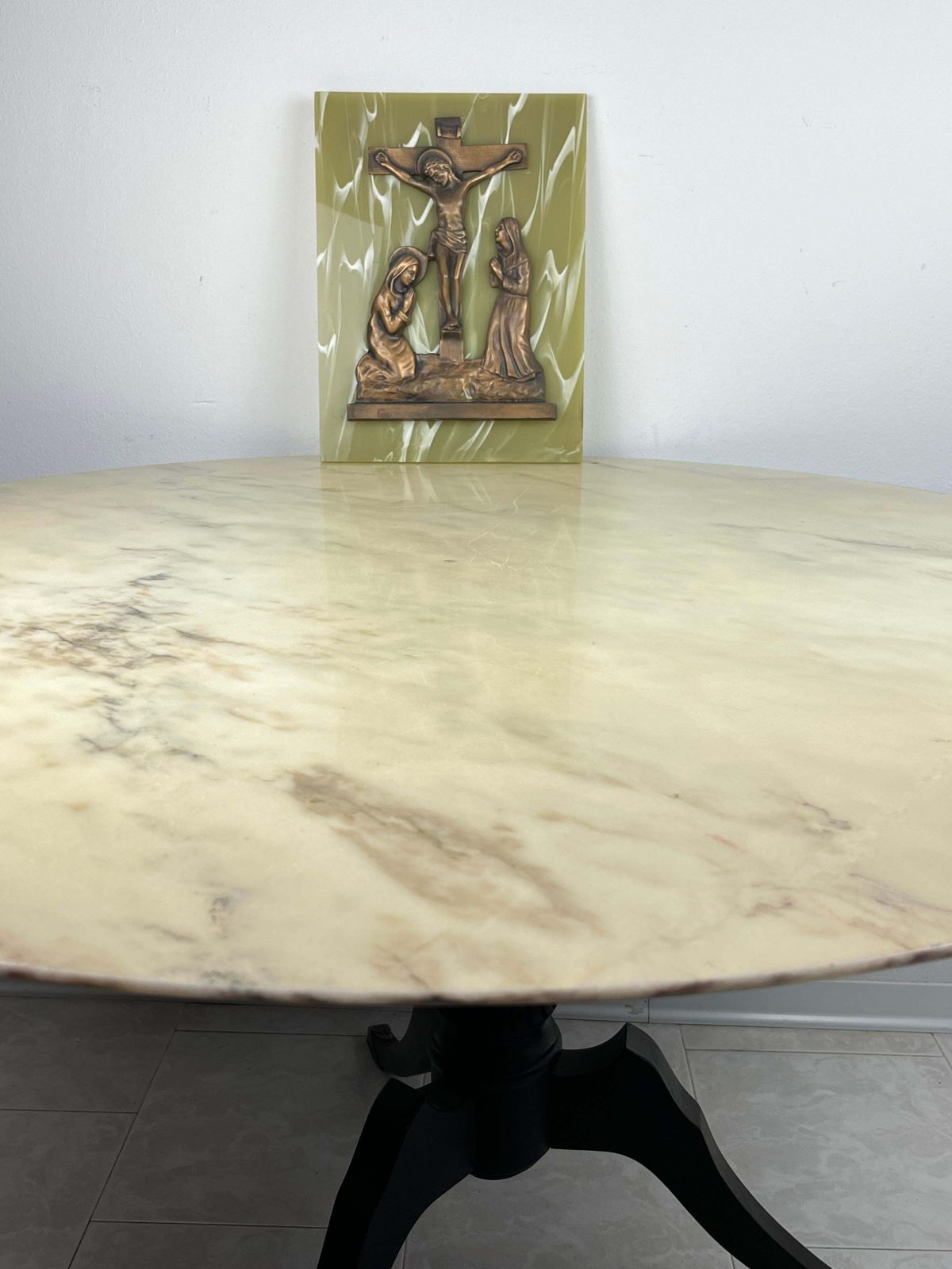 Jesus On The Cross, Bronze On Plexiglass, Italy, 1970s photo for sale