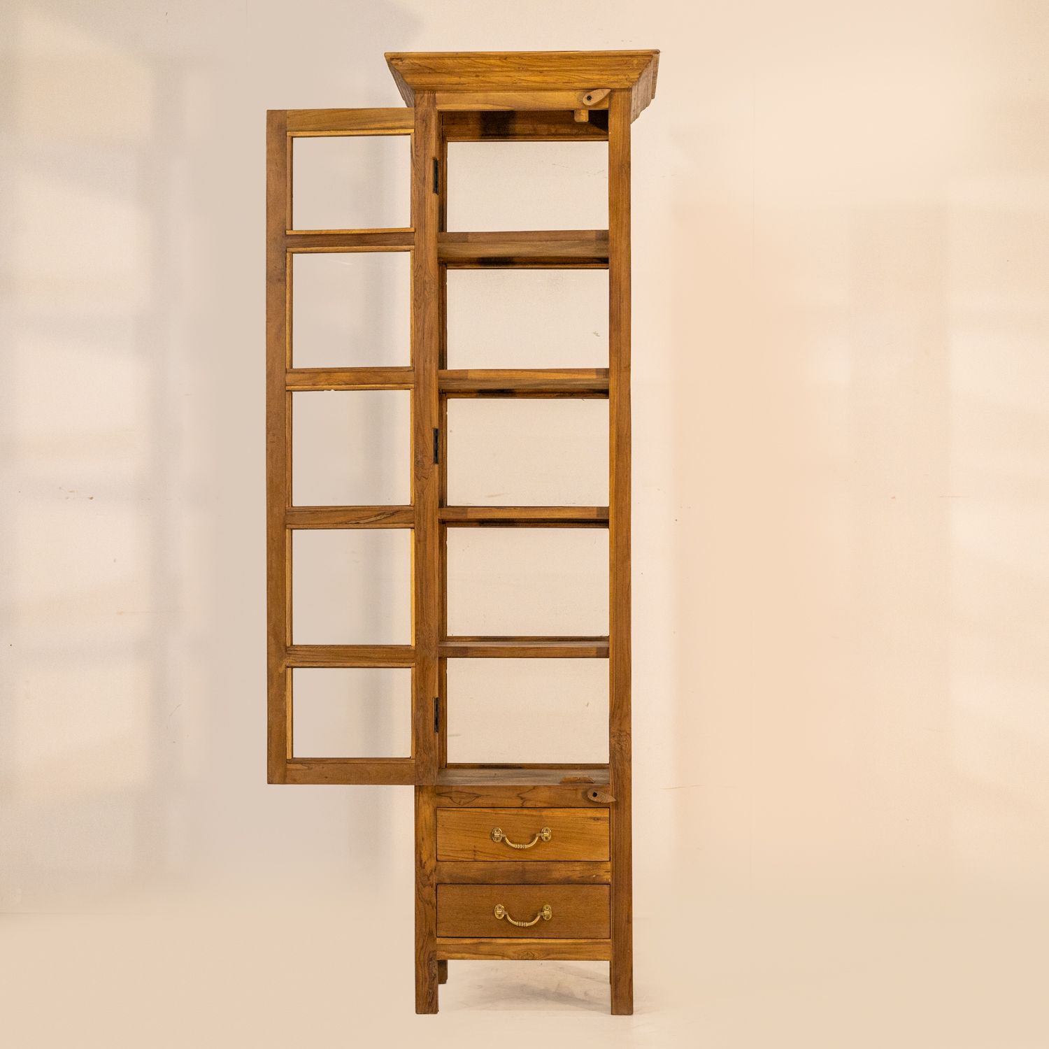 Indian Wood 6ft Glass Showcase Ra 15 photo furniture