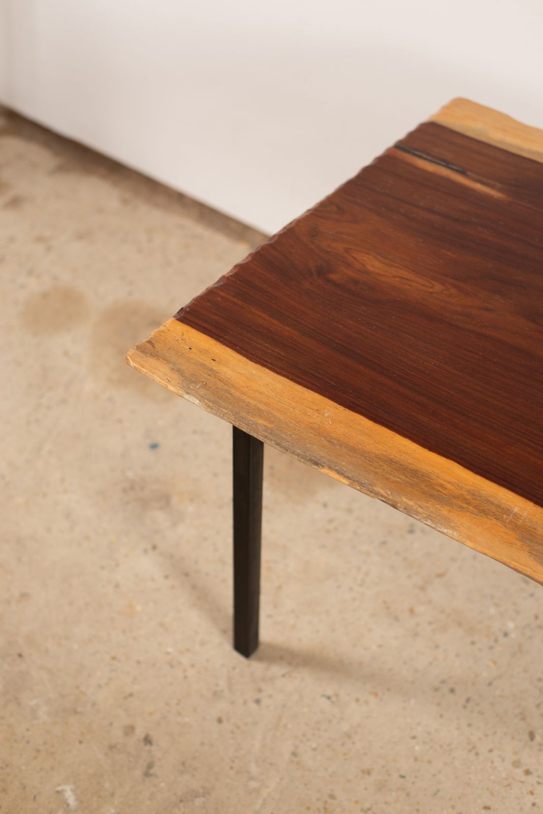 Mid Century French Coffee Table With Sapwood Edge photo for sale
