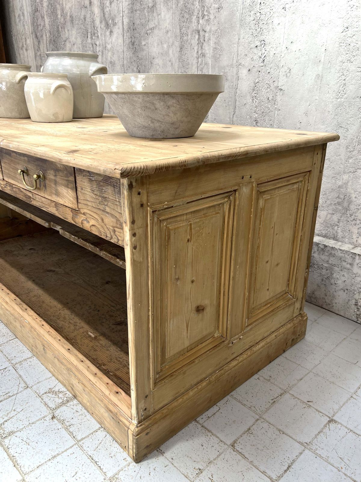 171cm Shop Counter Sideboard Open Shelves Kitchen Island With Drawers photo buy