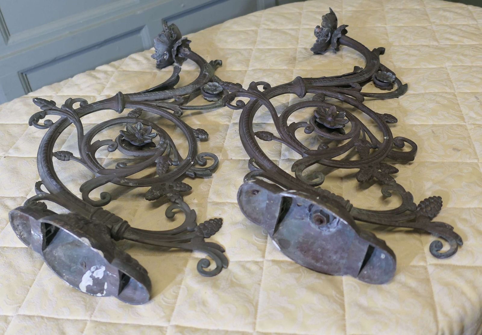 A Pair Of Very Elaborate French Bronze Brackets photo buy