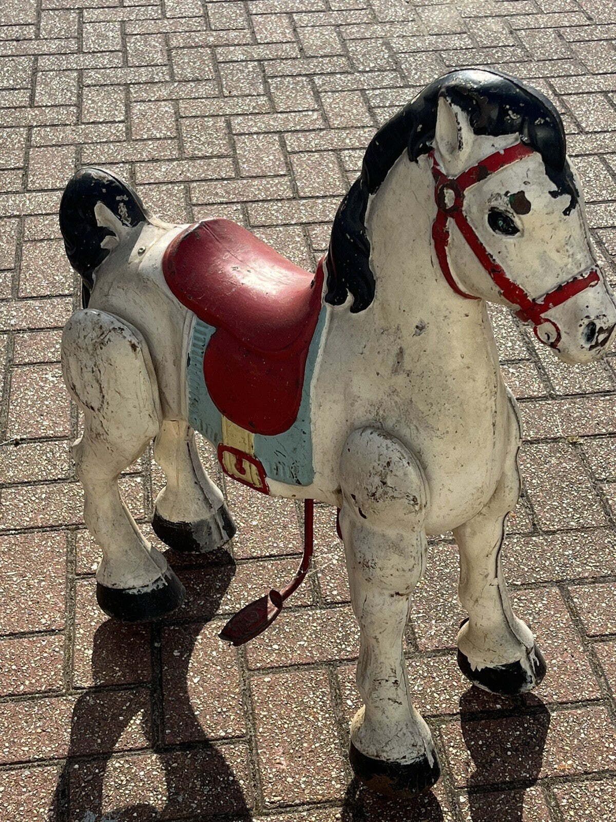 photo furniture Metal Ride Along Metal Horse By Mobo