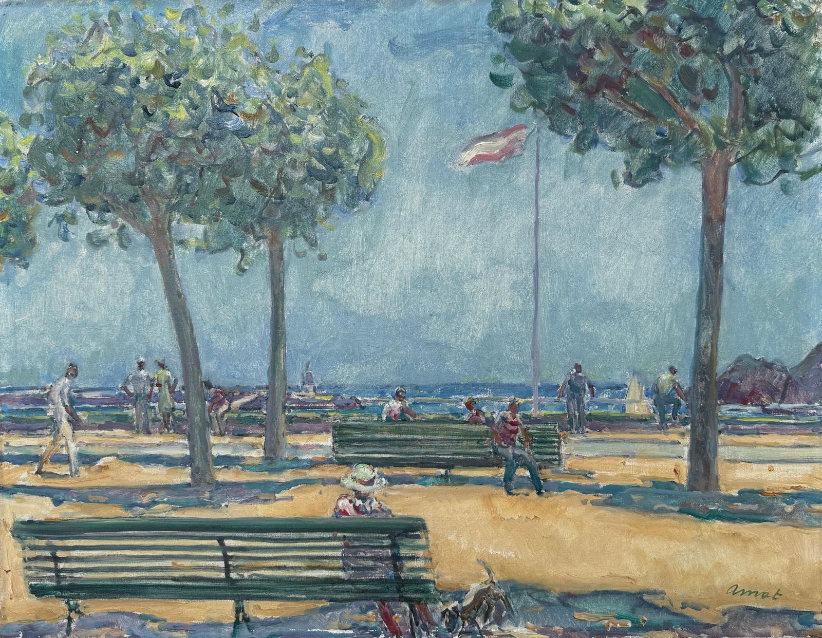 Josep Amat Promenade In Sant Feliu De Guíxols Spain C.1980