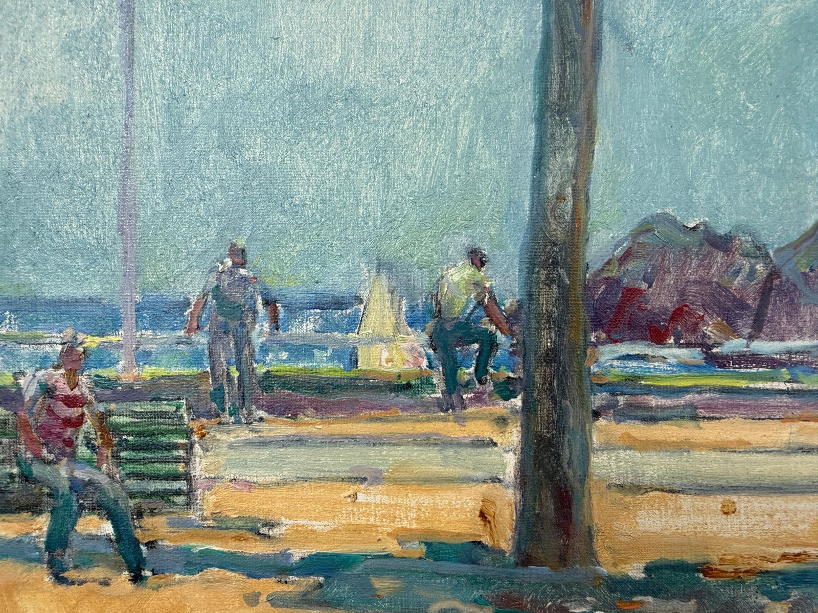 Josep Amat Promenade In Sant Feliu De Guíxols Spain C.1980 photo vinterior