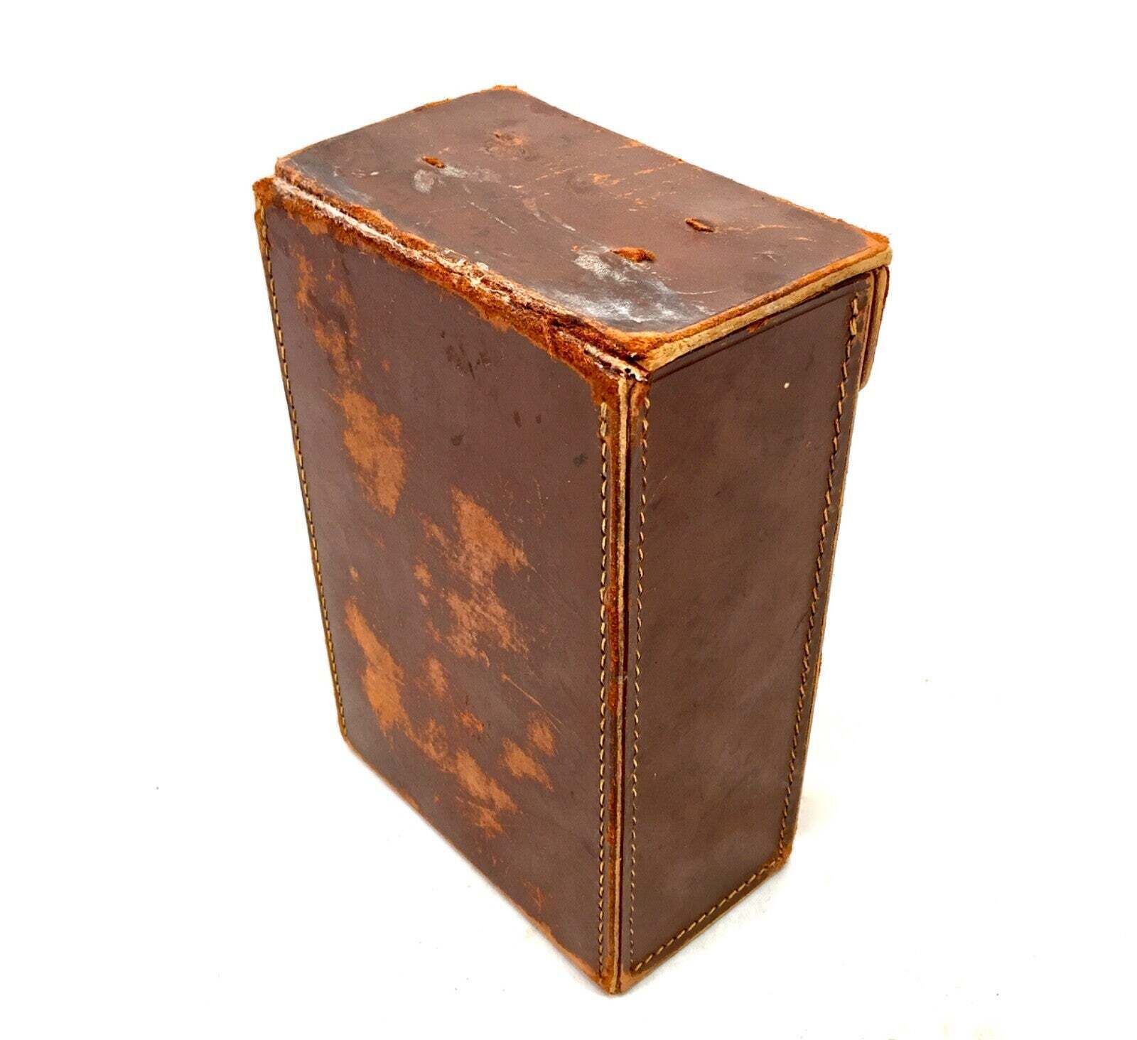 photo furniture Antique Leather Cased Set Of Firestone Mileage Maps For England & Wales C.1910