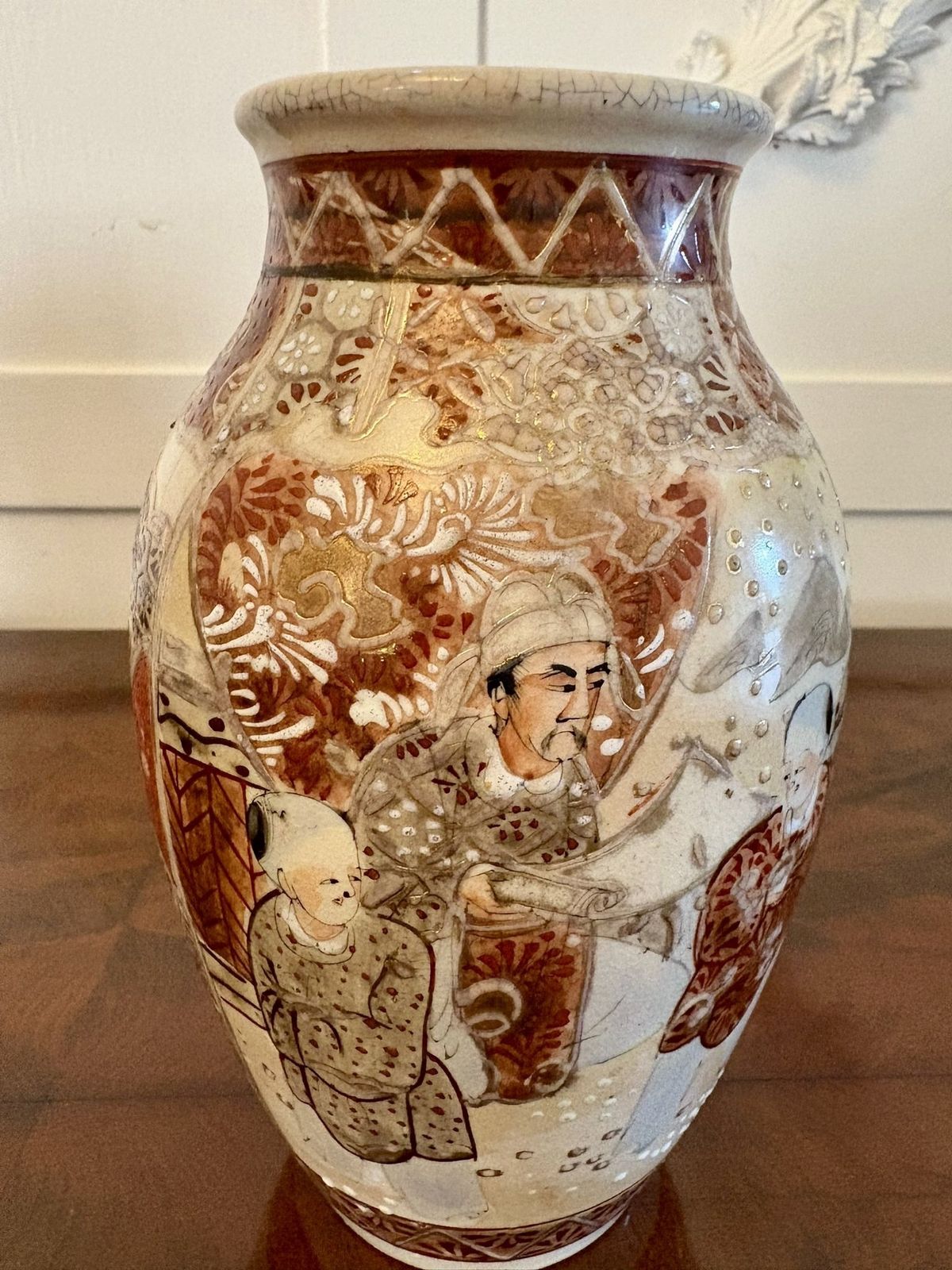 photo vinterior Pair Of Antique Early 20th Century Quality Satsuma Vases