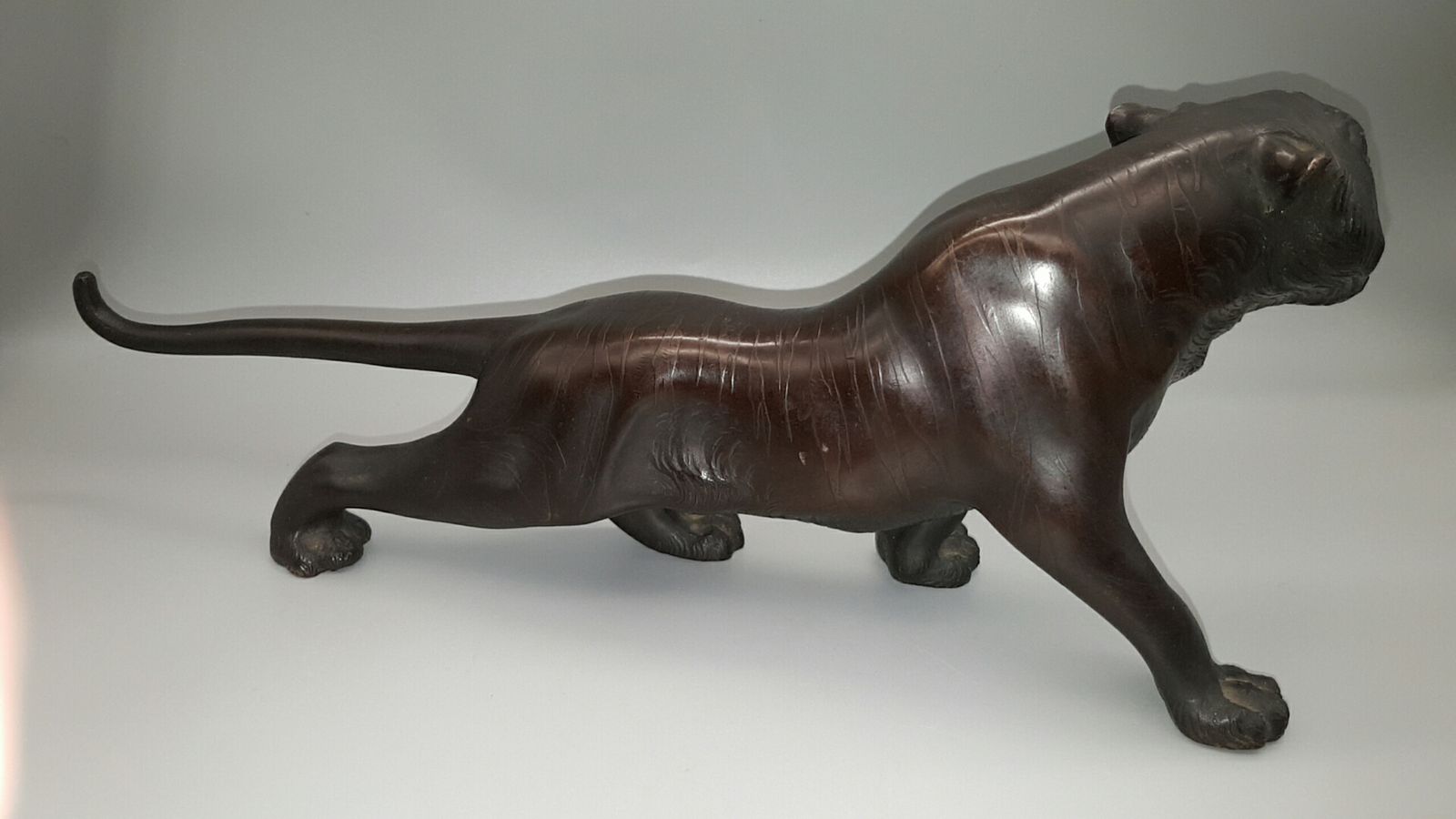 Fine Japanese Meiji (Late 19thc) Bronze Tiger photo for sale