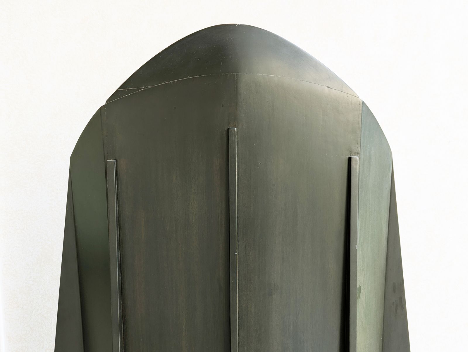 Huge Sculptural Matrix Throne Armchair In Grey Wood By Adriano E Paolo Suman For Giorgetti, 1984 photo buy