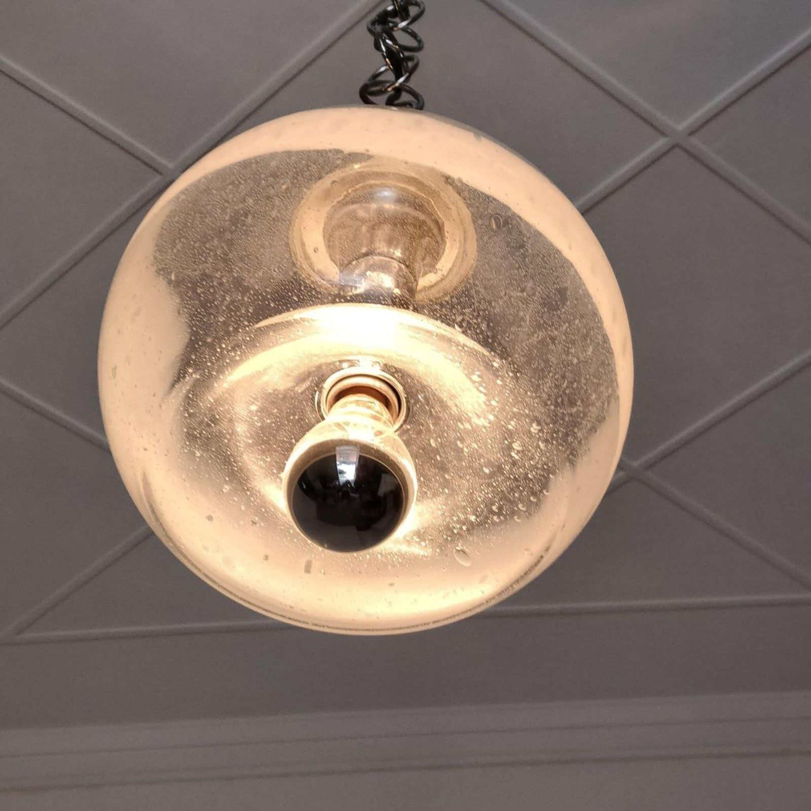 Mid Century Modern Murano Glass Chandelier By Gino Poli, Italy, 1970s photo Lighting