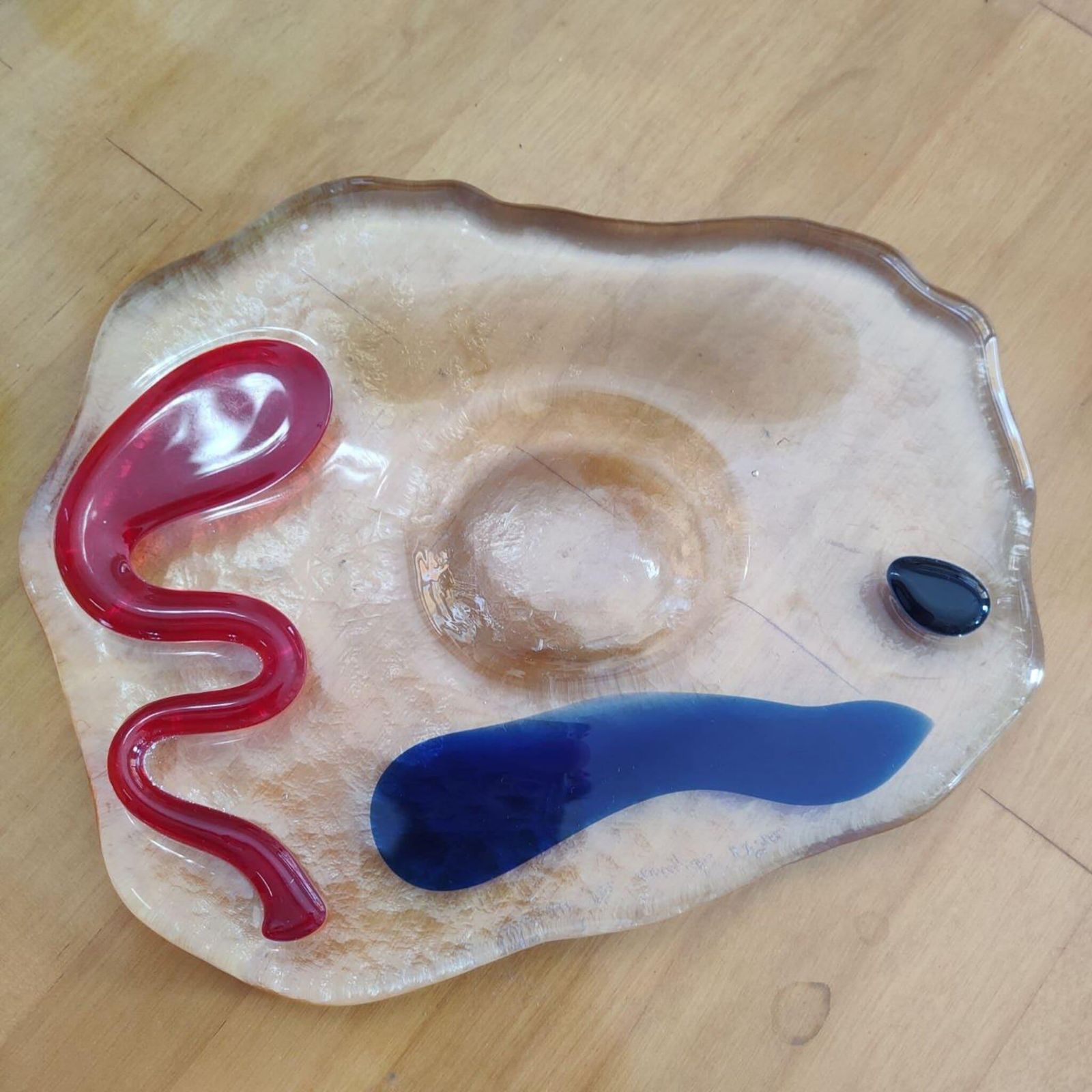 photo furniture Mid Century Modern Murano Glass Catchall Ashtray Luigi Serafini Memphis 1980s