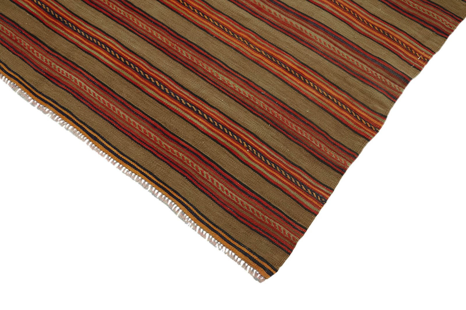 Handmade Multicolor Oriental Kilim Rug 153 Cm X 270 Cm photo Textiles