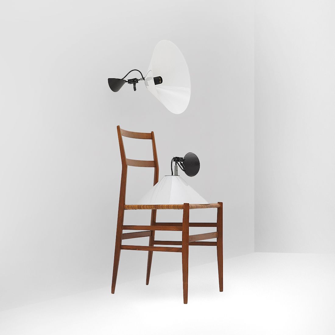 photo buy Pair Of “Aggregato” Wall Lamp By Enzo Mari For Artemide, 1970s