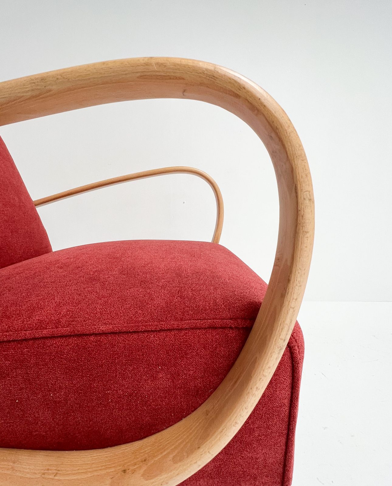 Renovated Jindrich Halabala Armchair, 1950s photo vintage