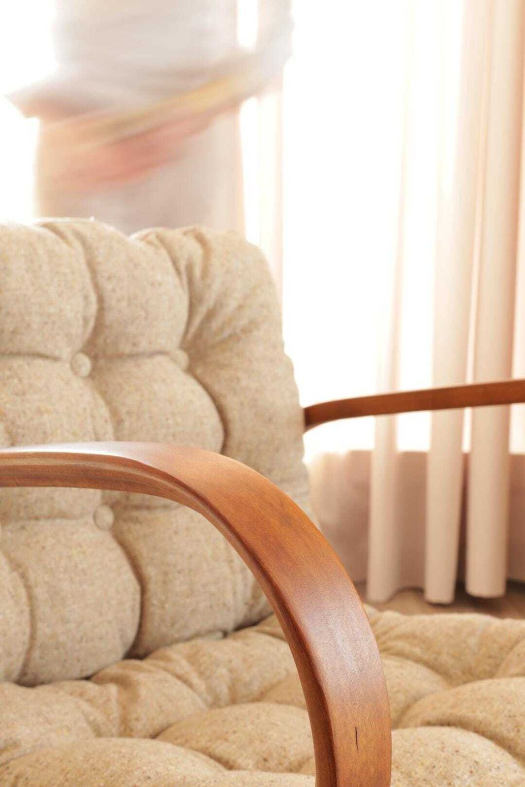 Lounge Chair By Czechoslovakian Duet Designer K.Kozelka & A.Kropacek, 1940s, Bentwood, Natural Recycling Upholstery, Full Refurbished photo buy