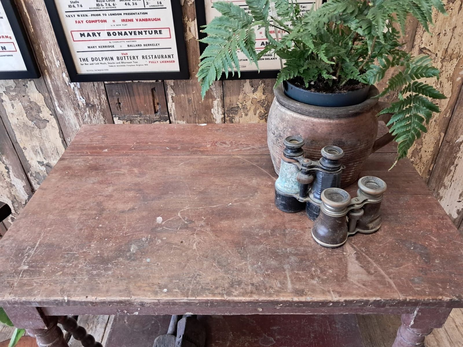 Furniture Rustic Side Table photo