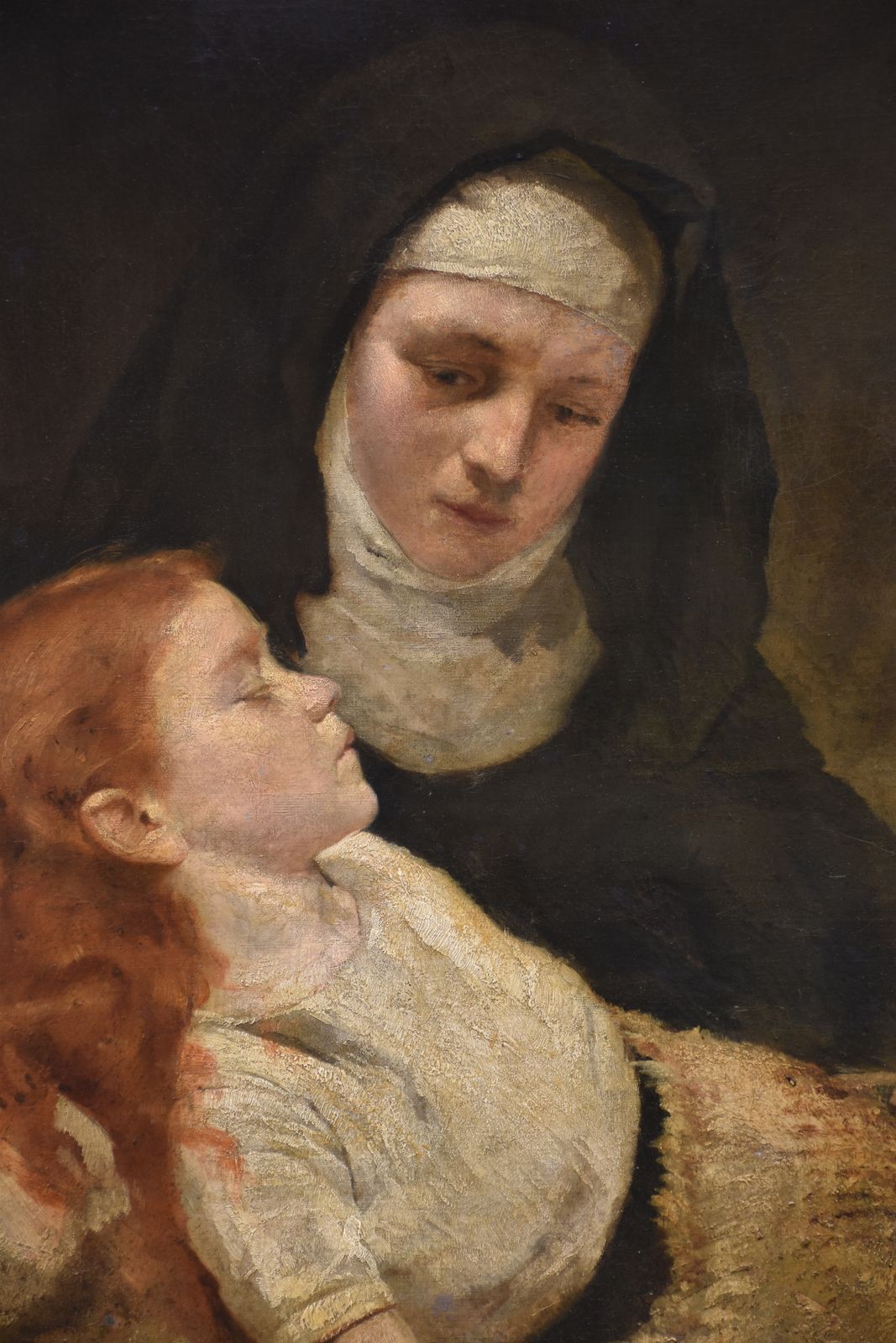 Ermenegildo Antonio Donadini, Nun With A Sick Girl (Circa 1880) photo buy