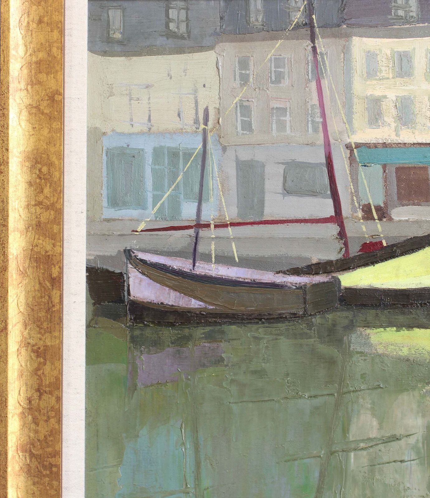 The Port Of Honfleur' By Julien Varlet (1958) photo 1800.0