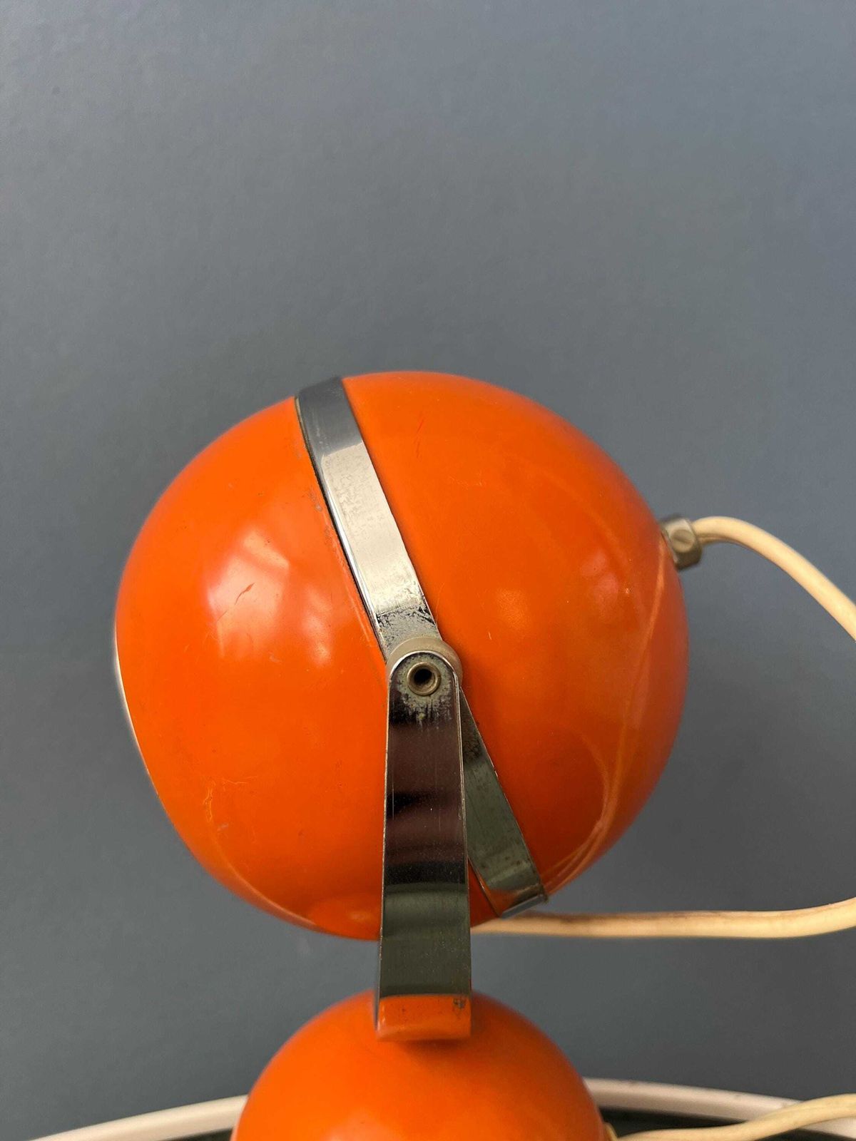 photo furniture Orange Mid Century Space Age Eyeball Table Lamp