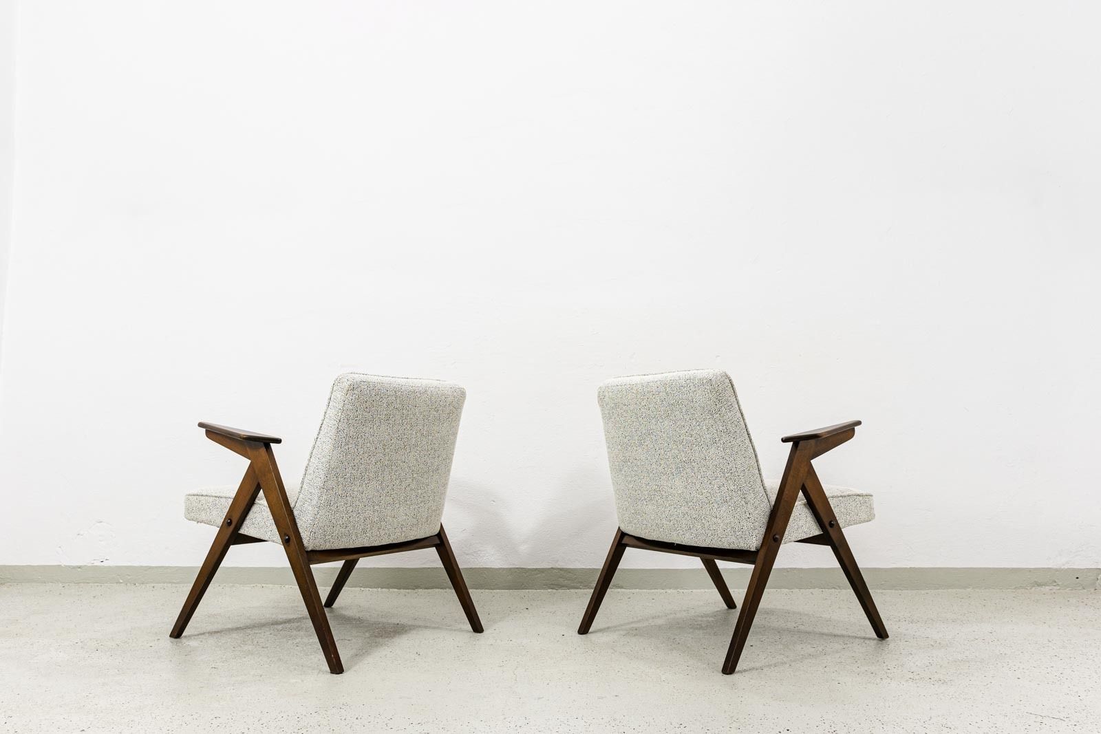 Mid Century Modern Armchairs "Bunny" ,Poland, 1960s, Set Of 2 photo 1400.0