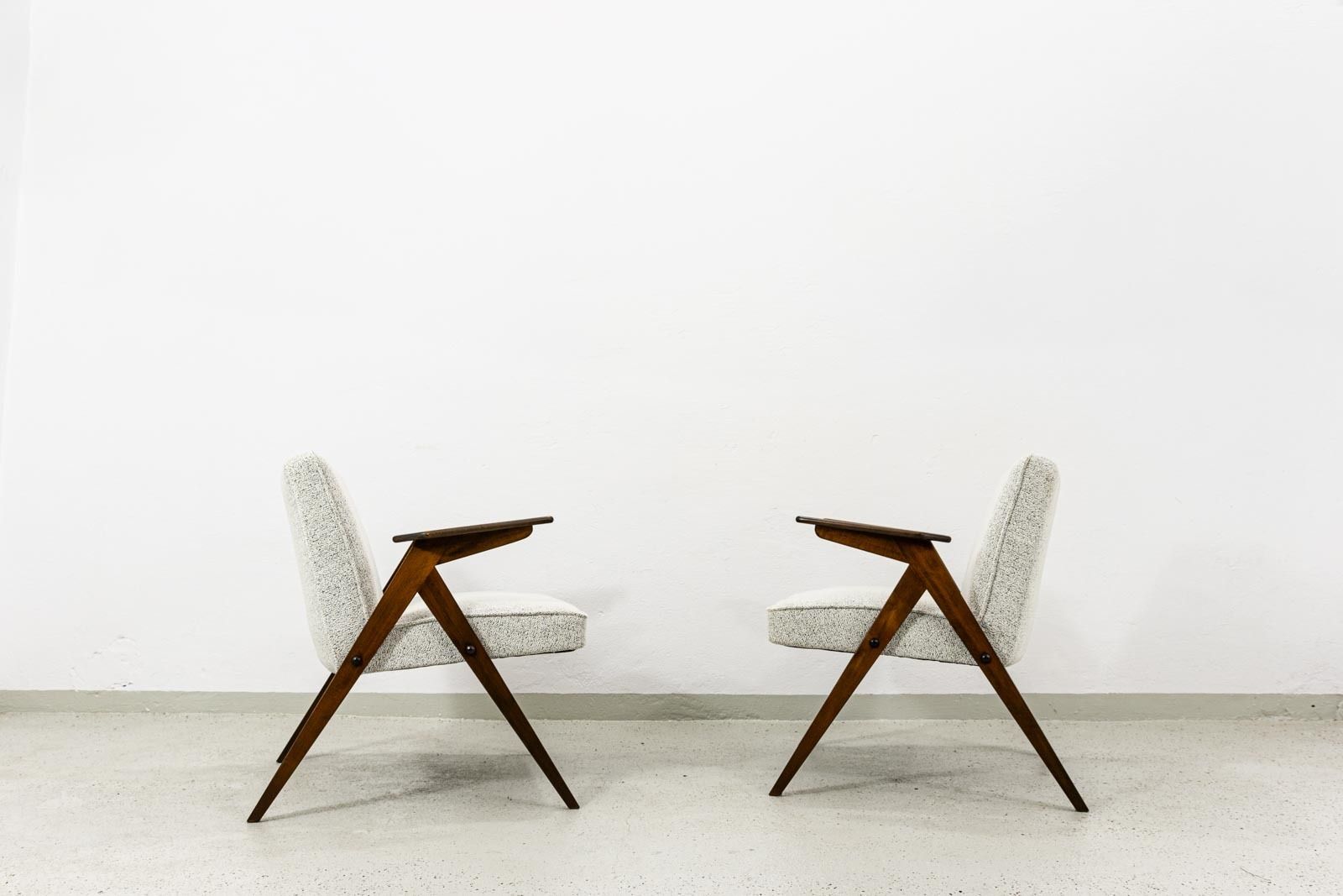 photo buy Mid Century Modern Armchairs "Bunny" ,Poland, 1960s, Set Of 2