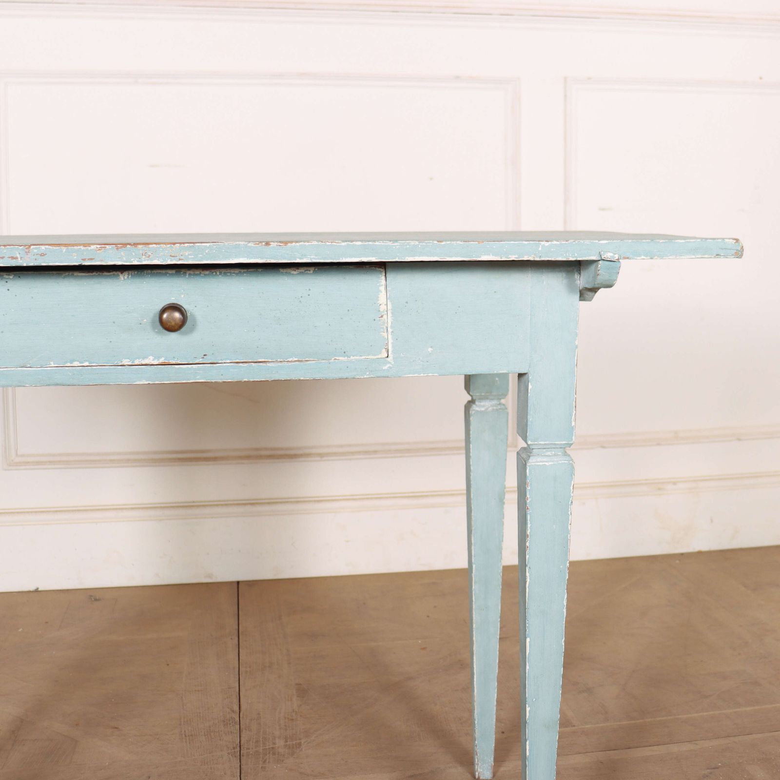 Swedish Painted Lamp Table, 19th Century photo for sale