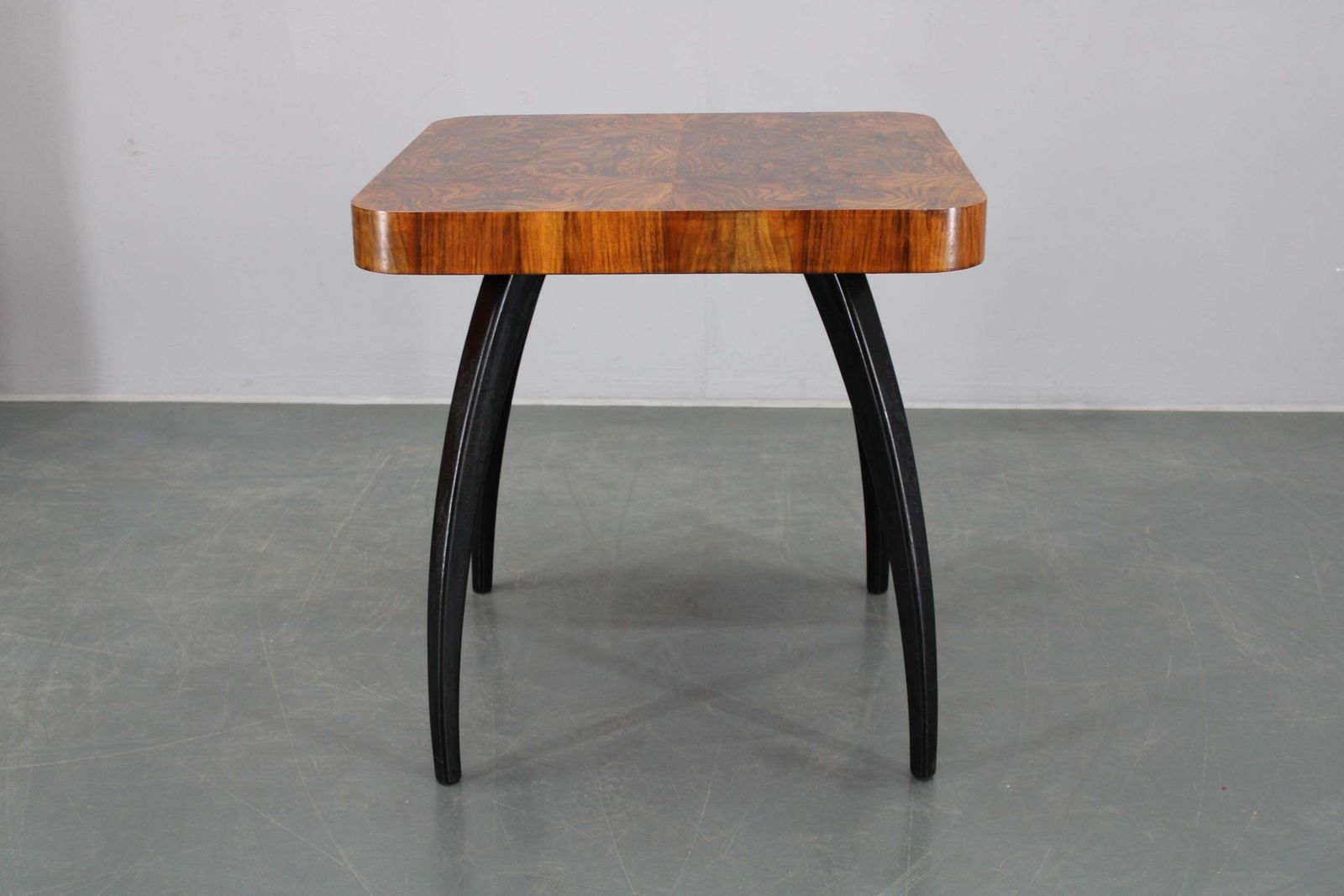 1940 Jindrich Halabala "Spider" Coffee Table In Walnut Finish, Czechoslovakia photo for sale